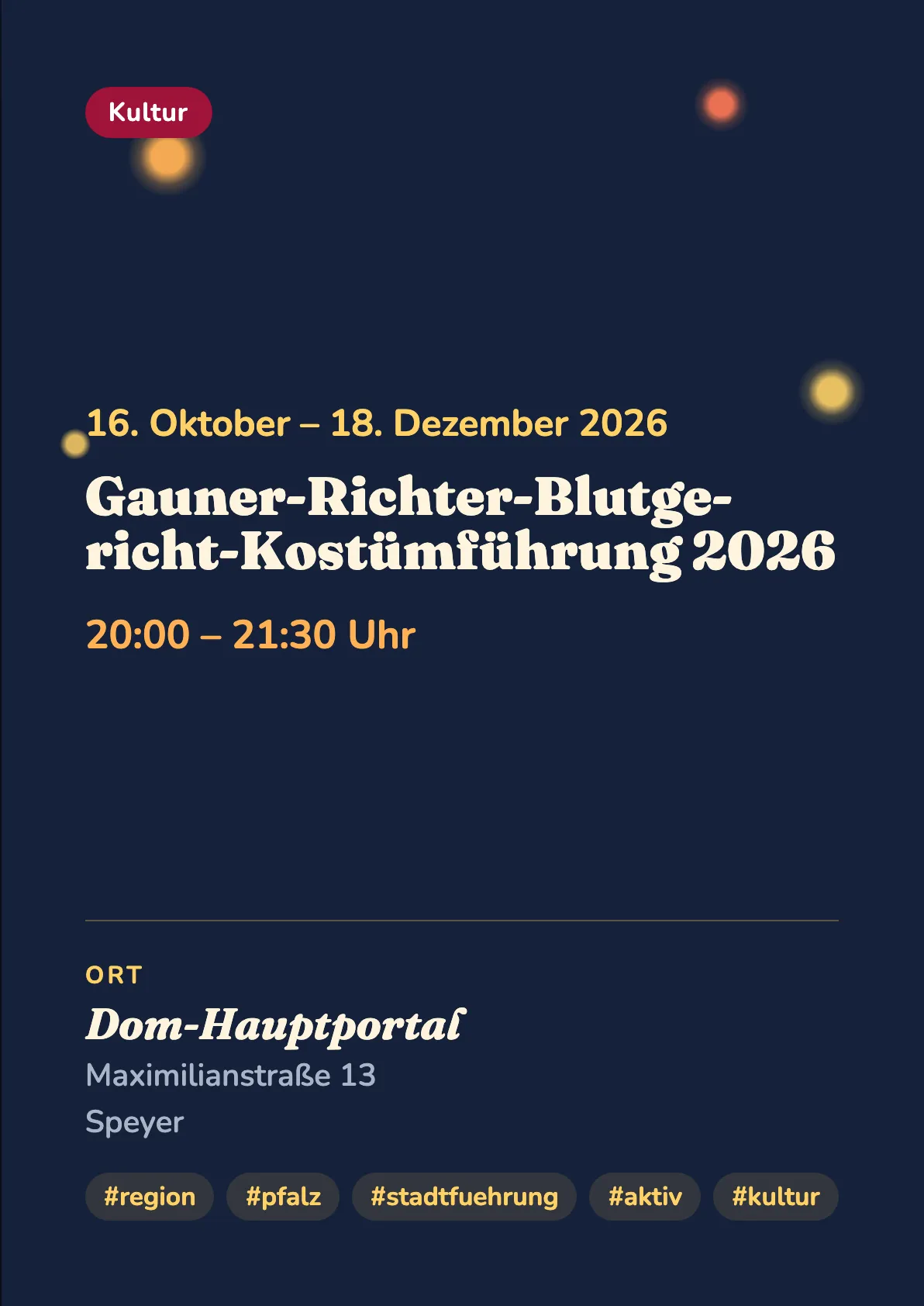 Veranstaltungsflyer