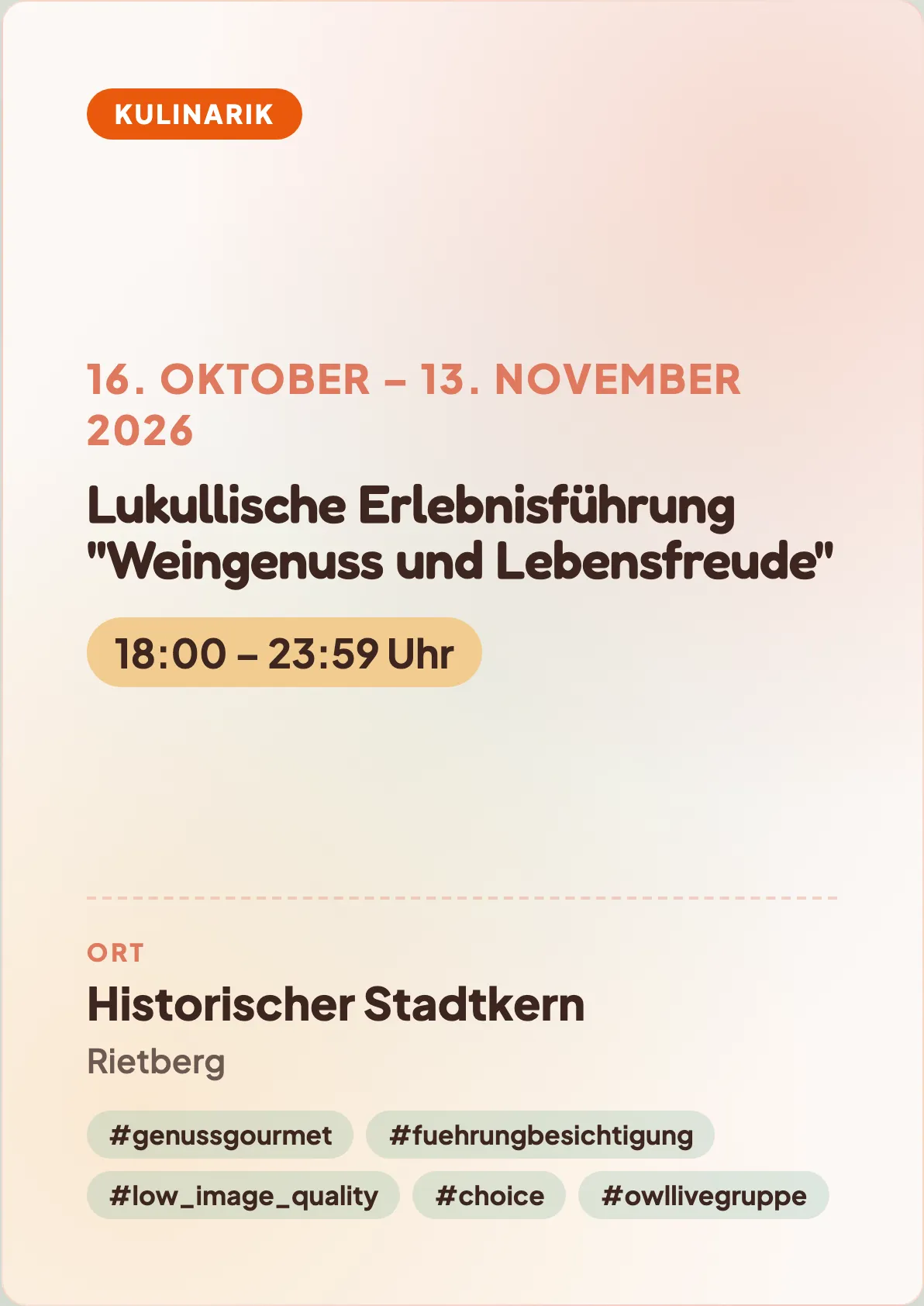 Veranstaltungsflyer