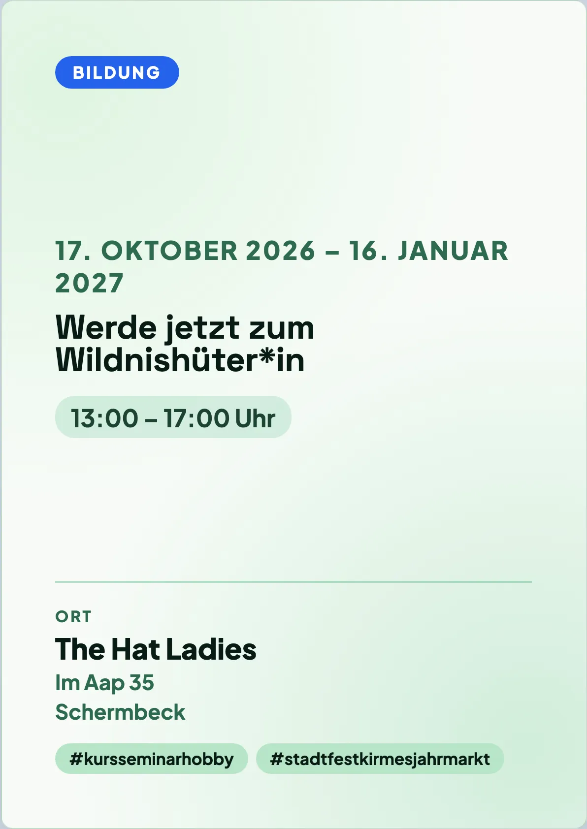 Veranstaltungsflyer