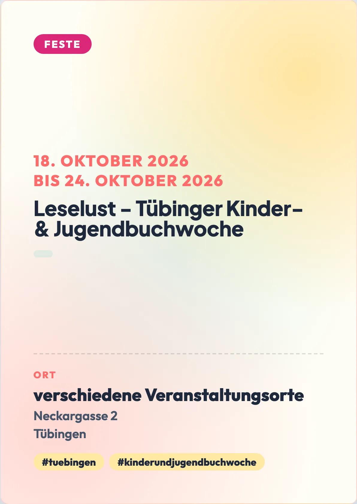 Veranstaltungsflyer