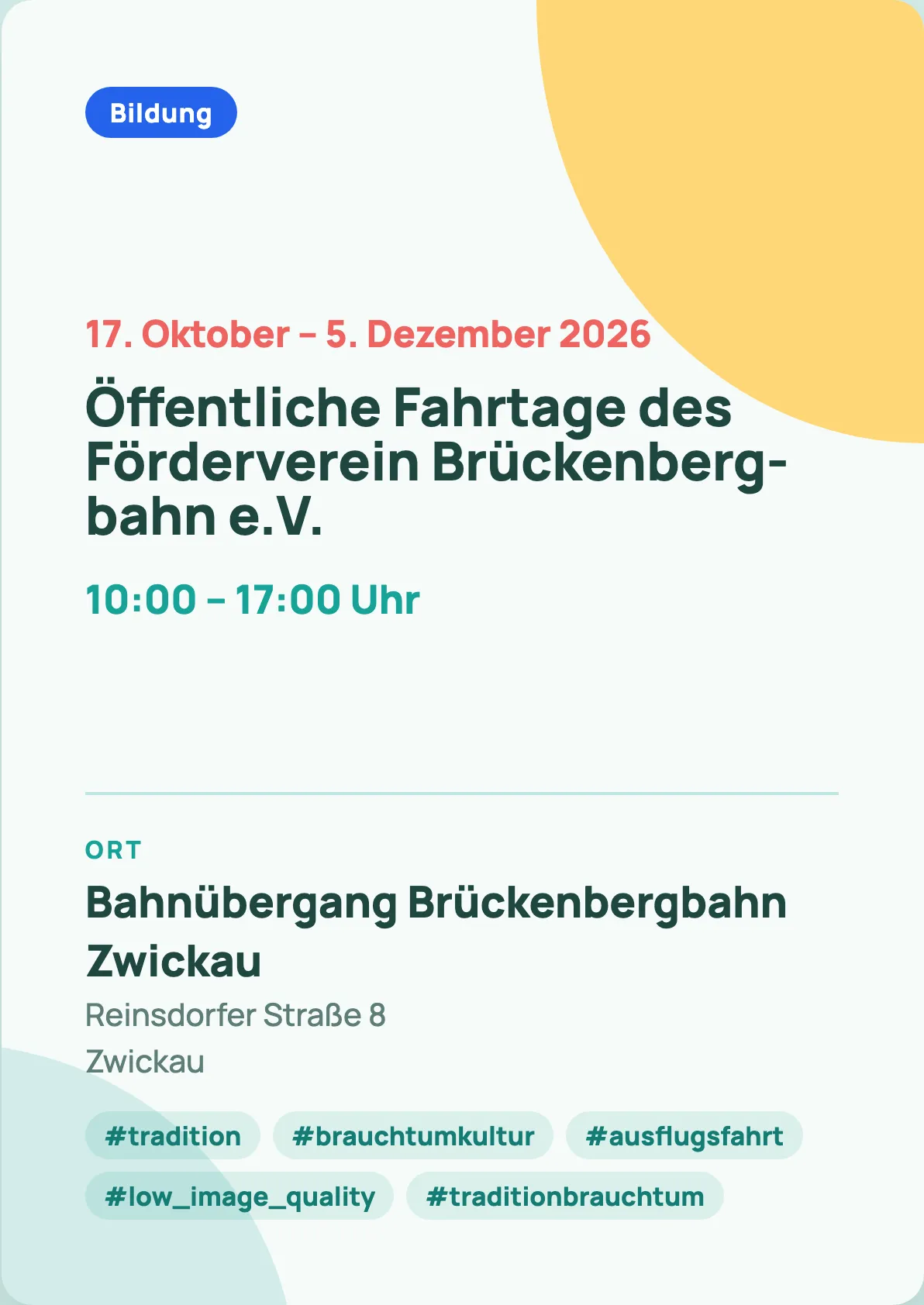 Veranstaltungsflyer