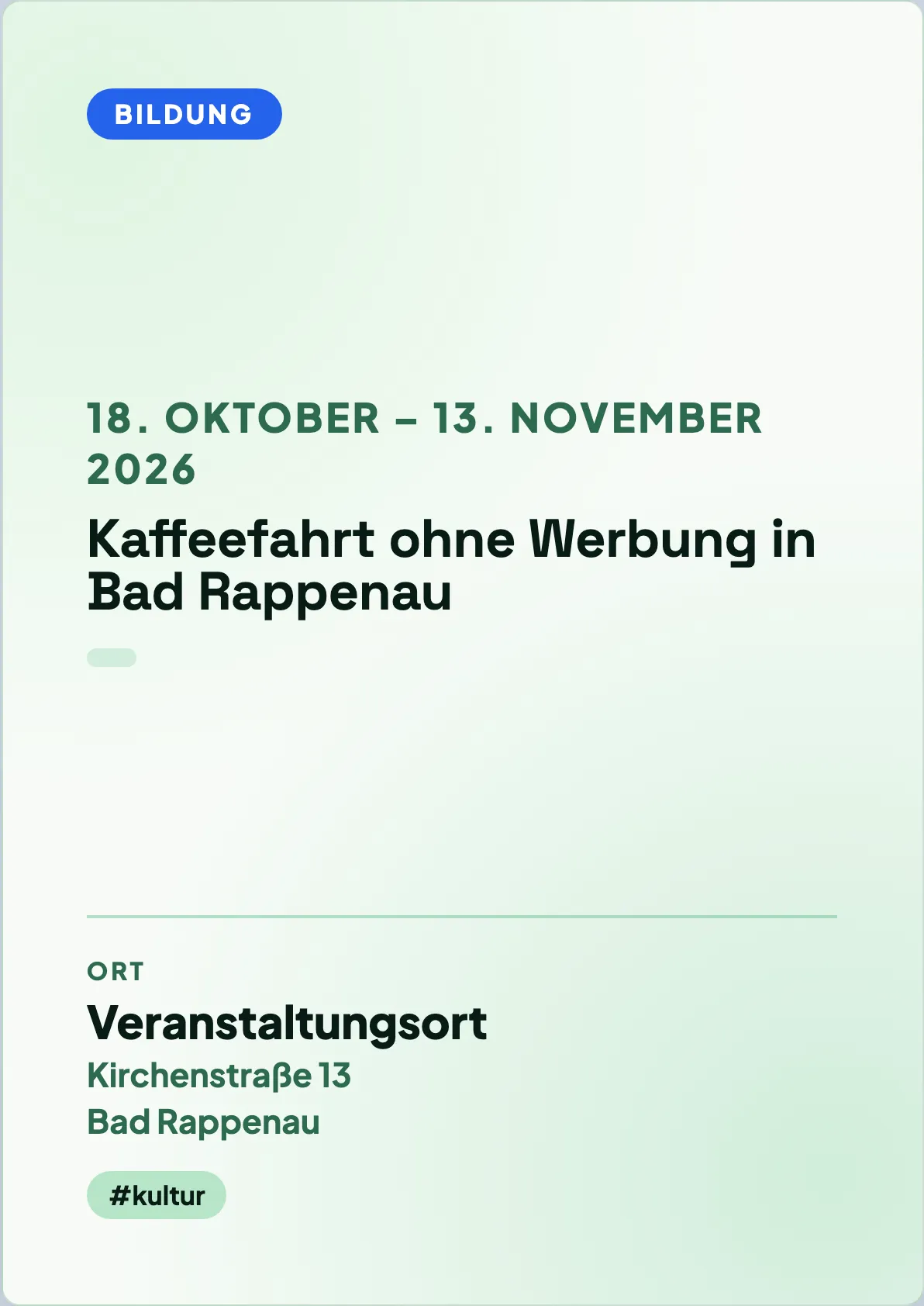 Veranstaltungsflyer