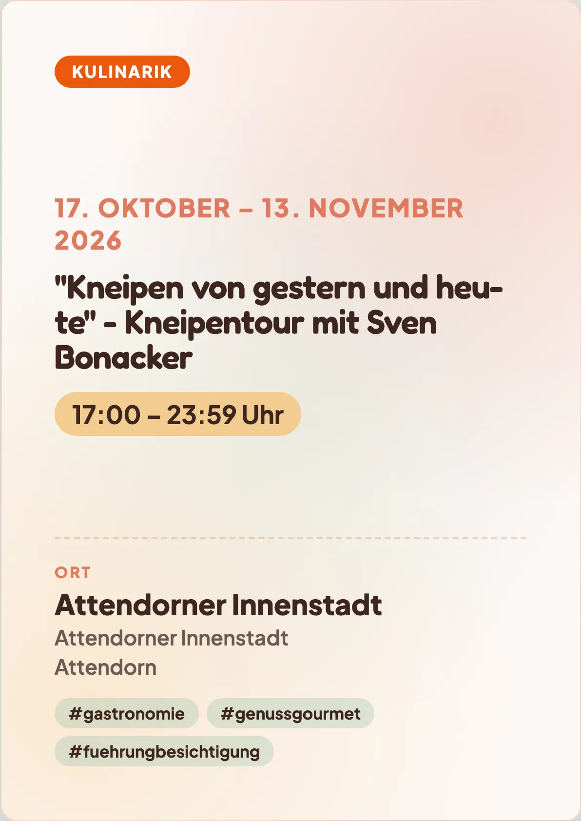 Veranstaltungsflyer