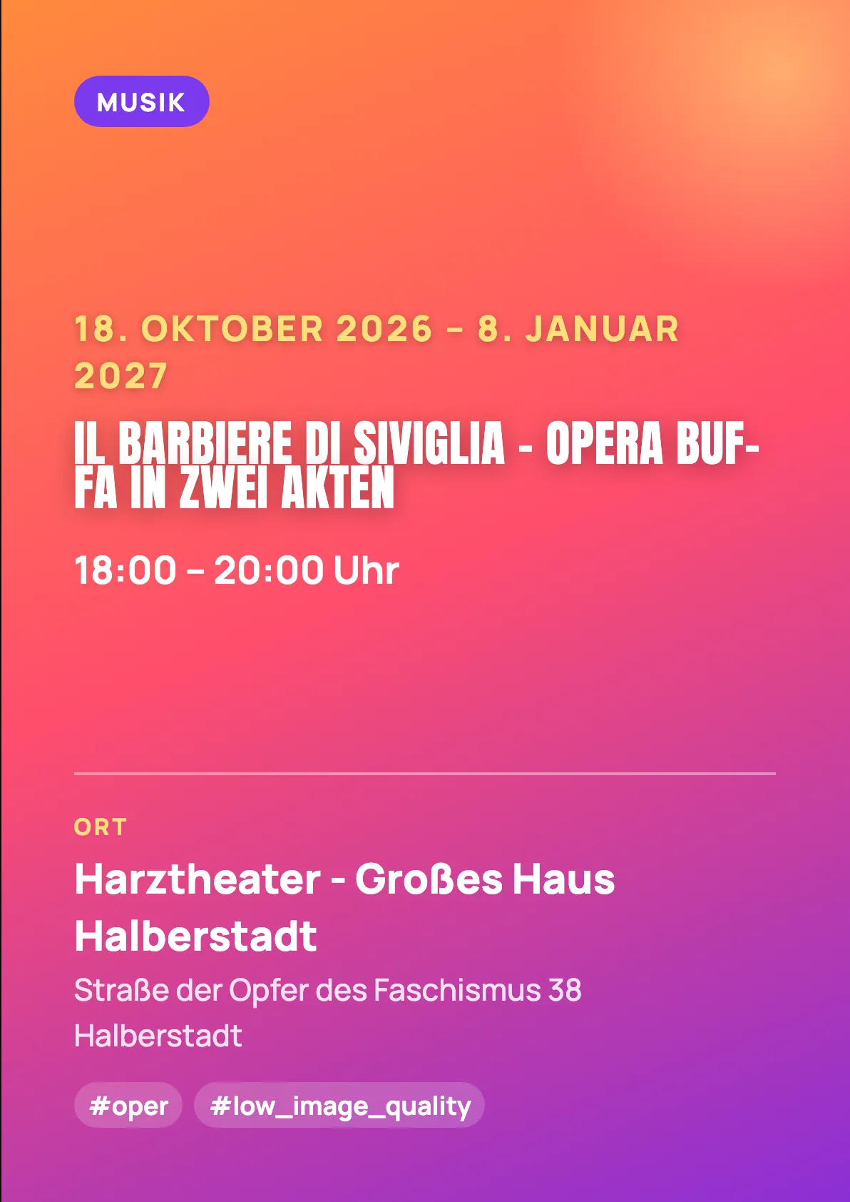 Veranstaltungsflyer