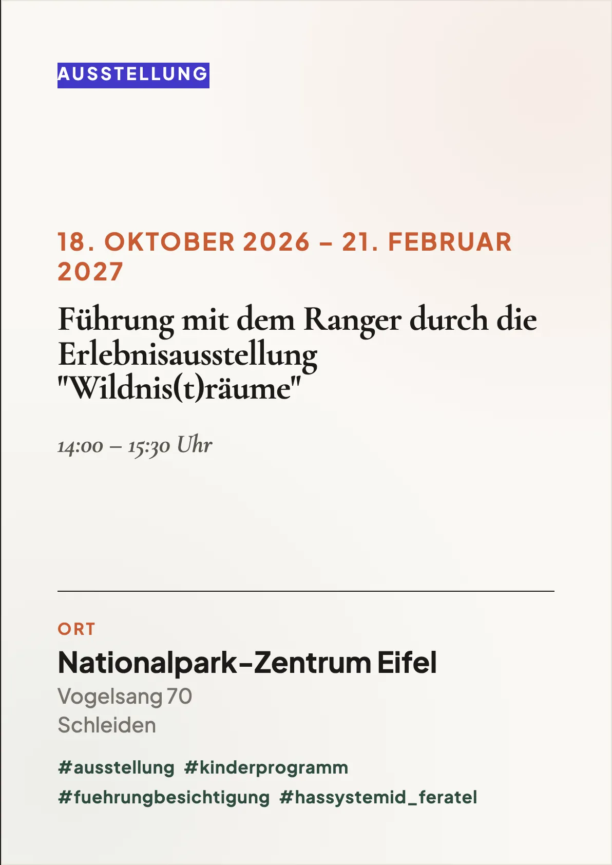 Veranstaltungsflyer