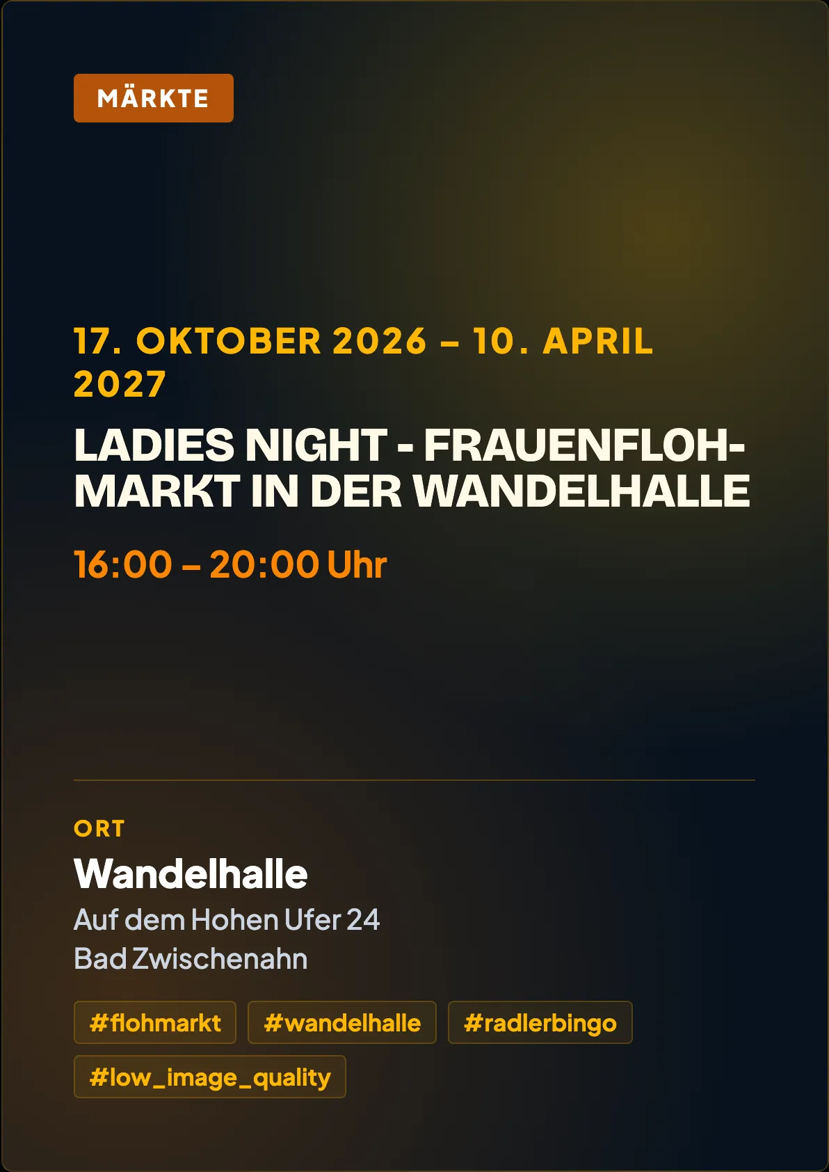 Veranstaltungsflyer