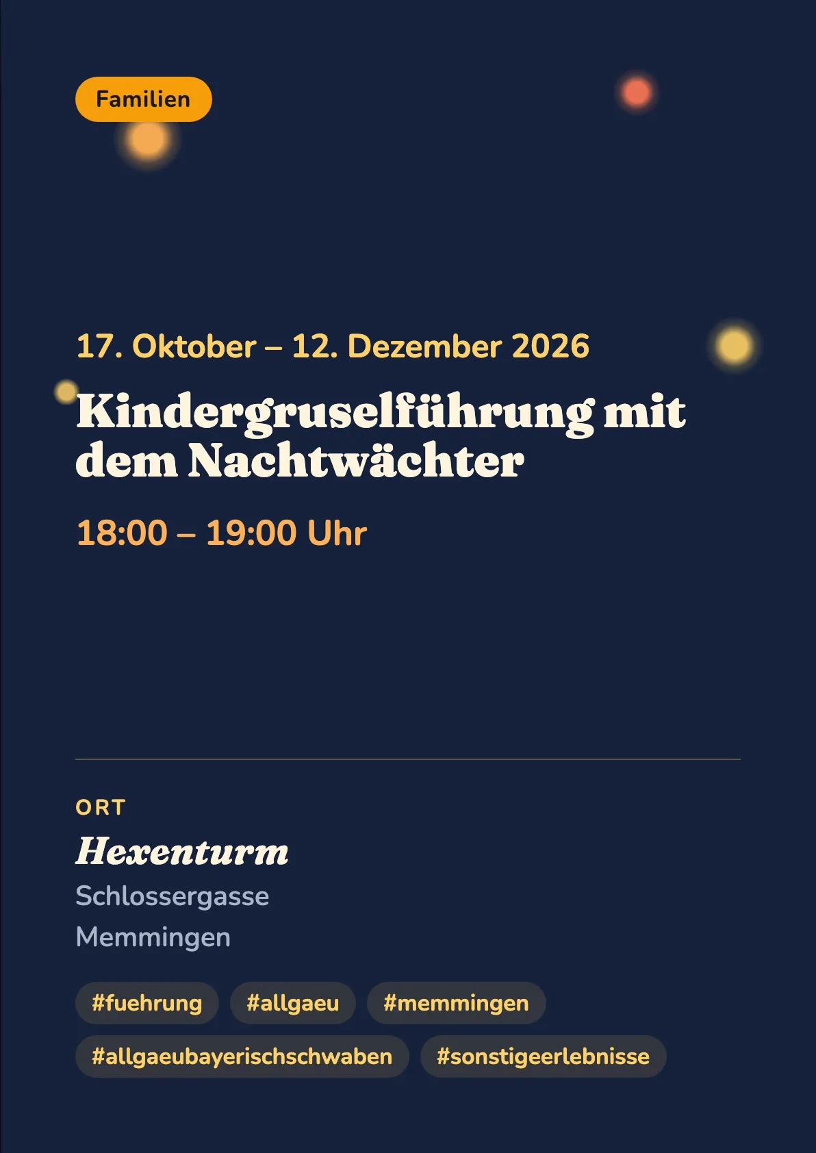 Veranstaltungsflyer