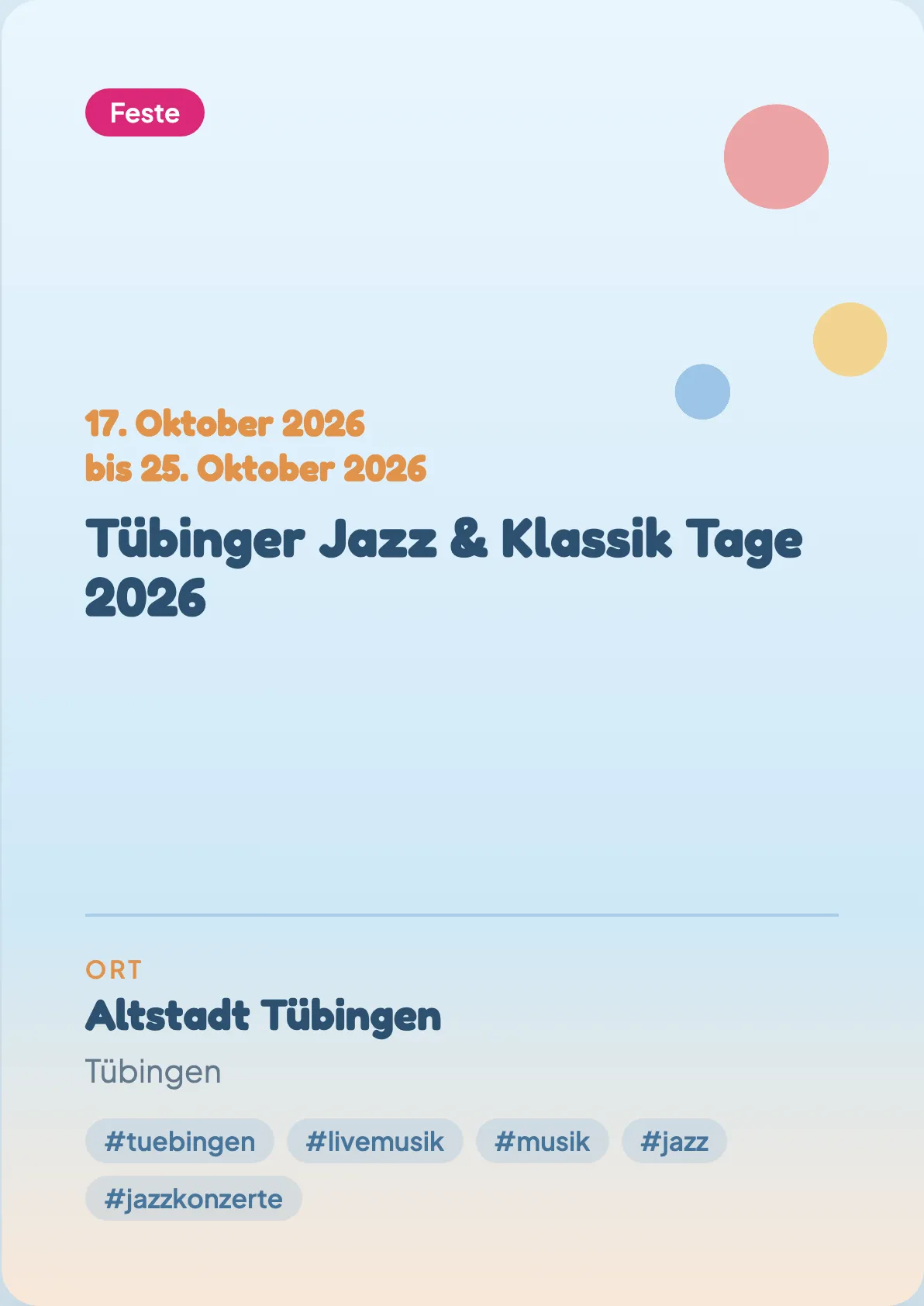 Veranstaltungsflyer