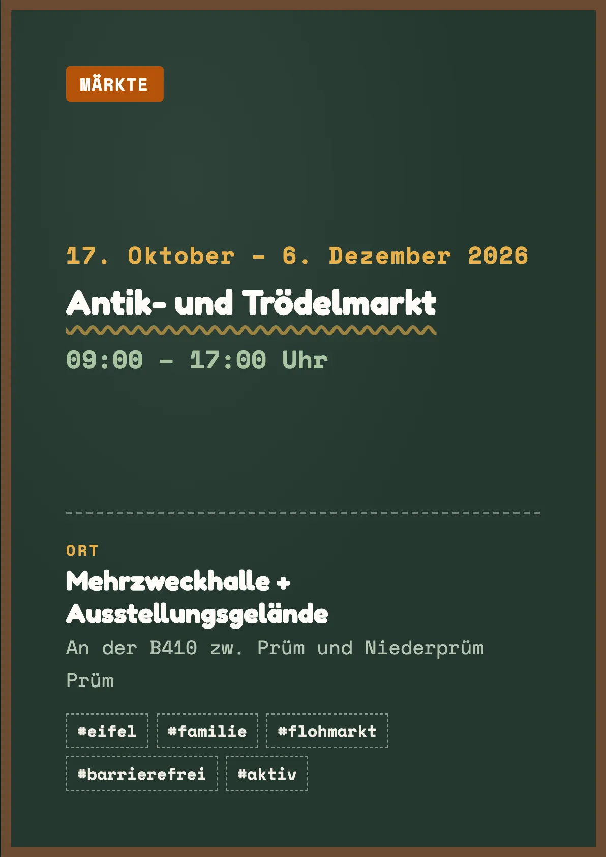Veranstaltungsflyer