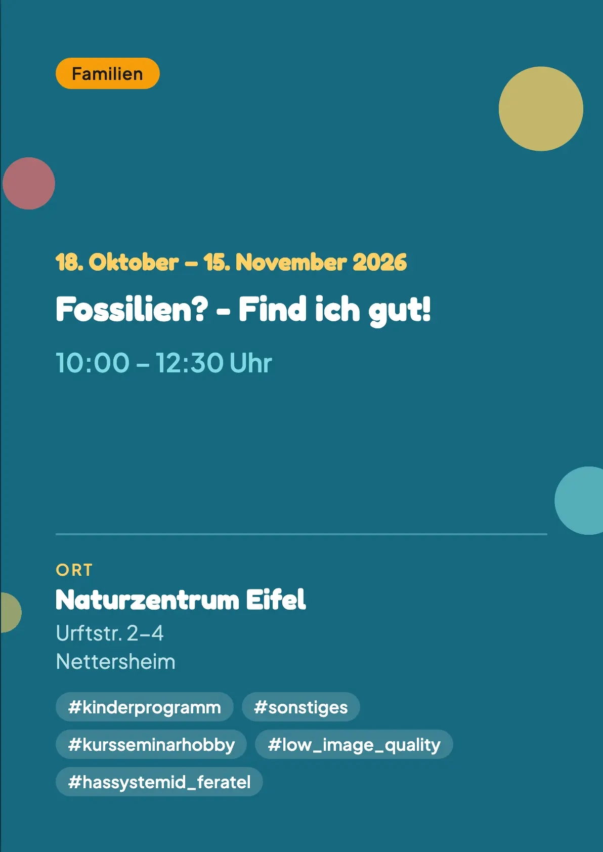 Veranstaltungsflyer