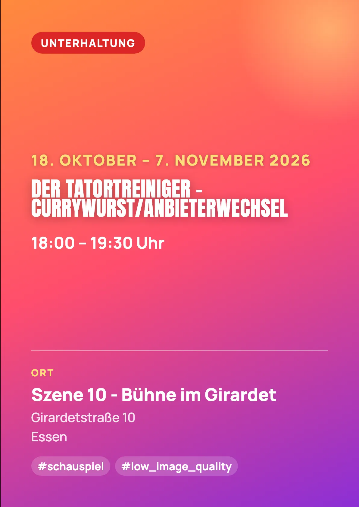 Veranstaltungsflyer