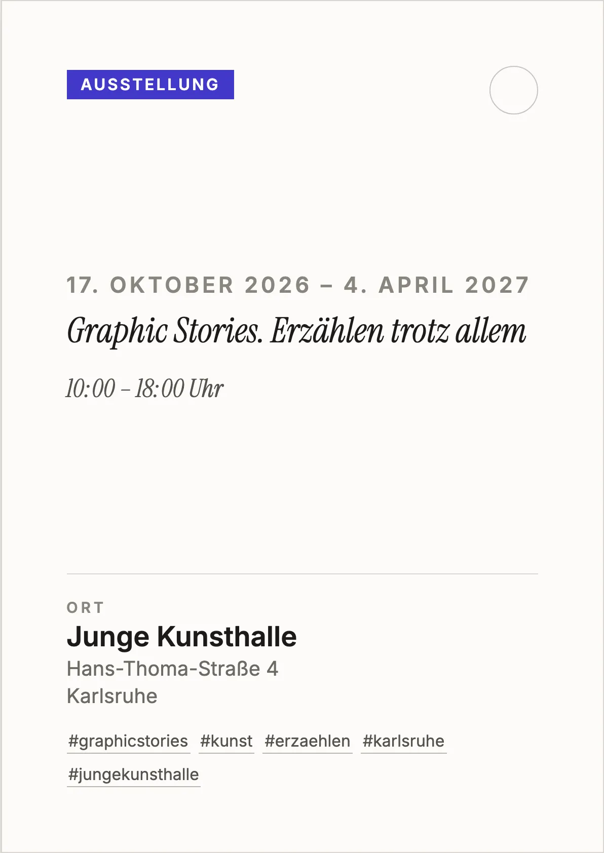 Veranstaltungsflyer