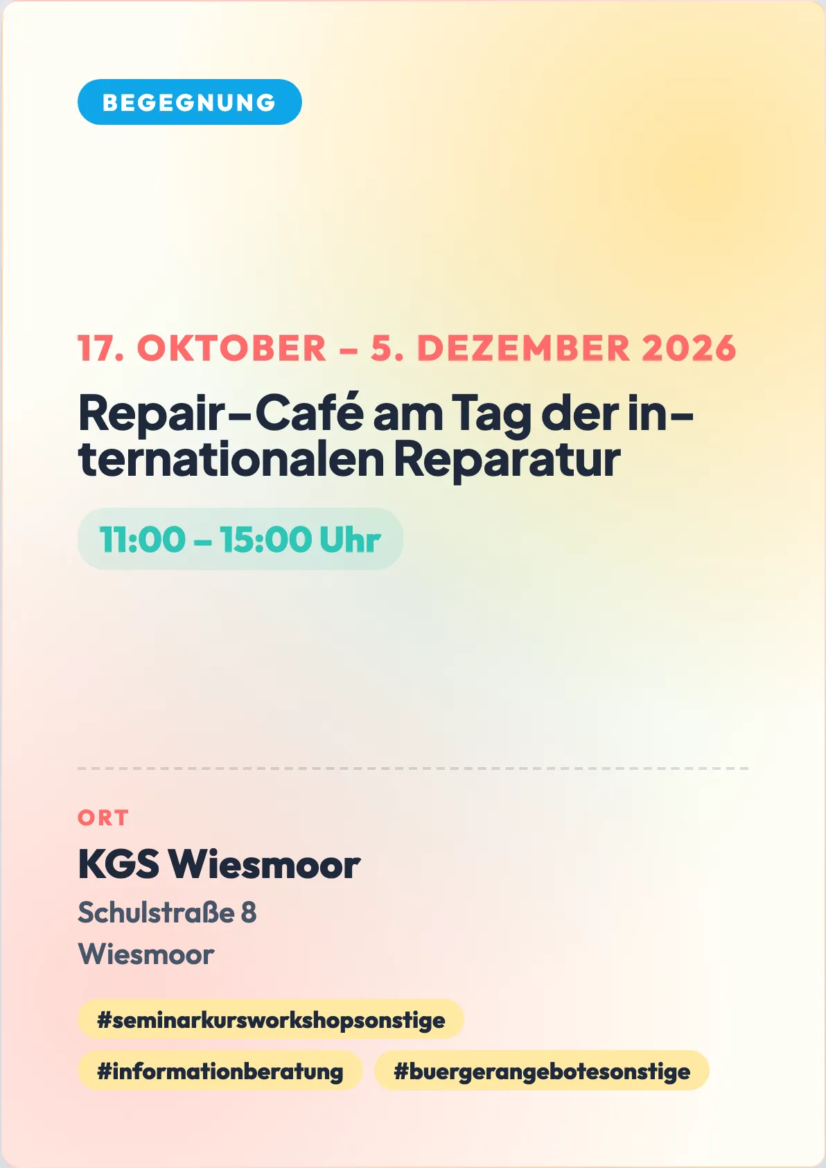 Veranstaltungsflyer