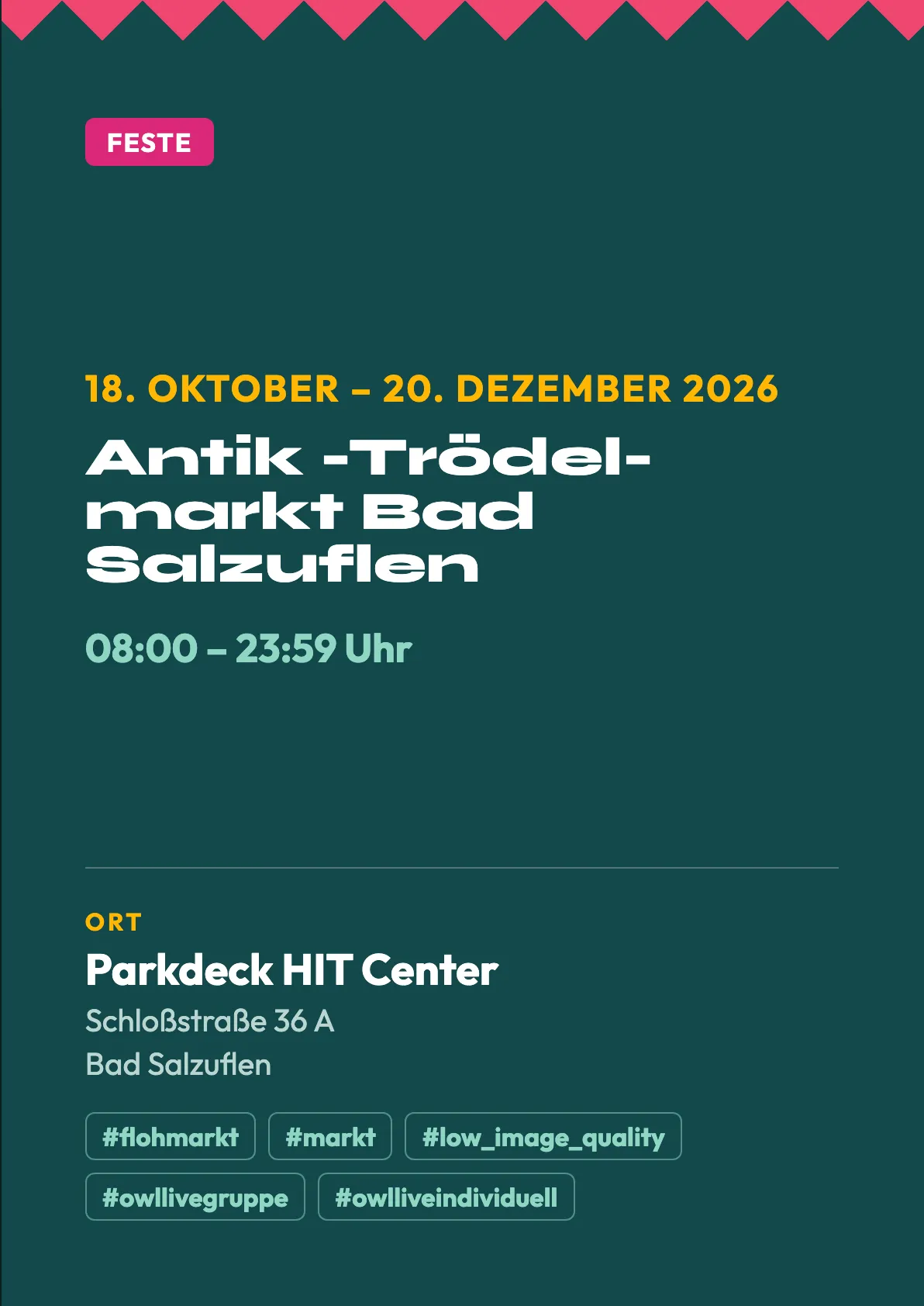 Veranstaltungsflyer