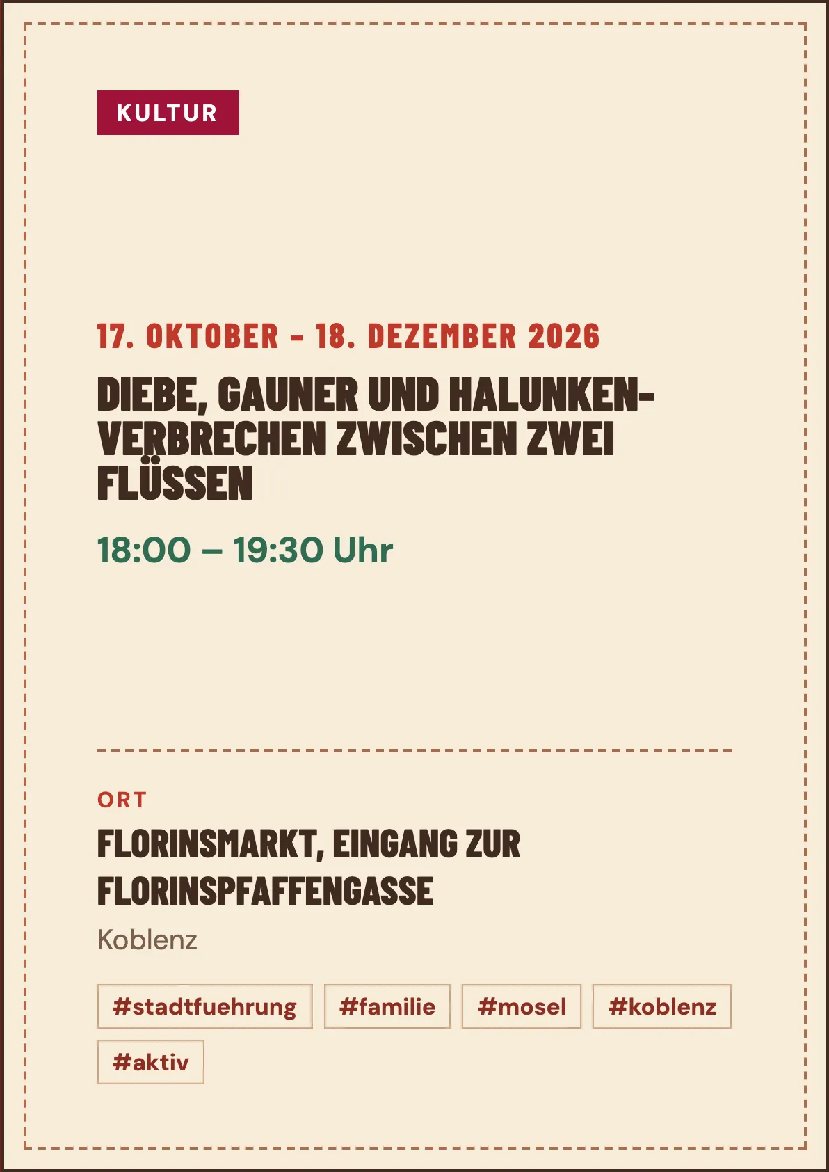 Veranstaltungsflyer