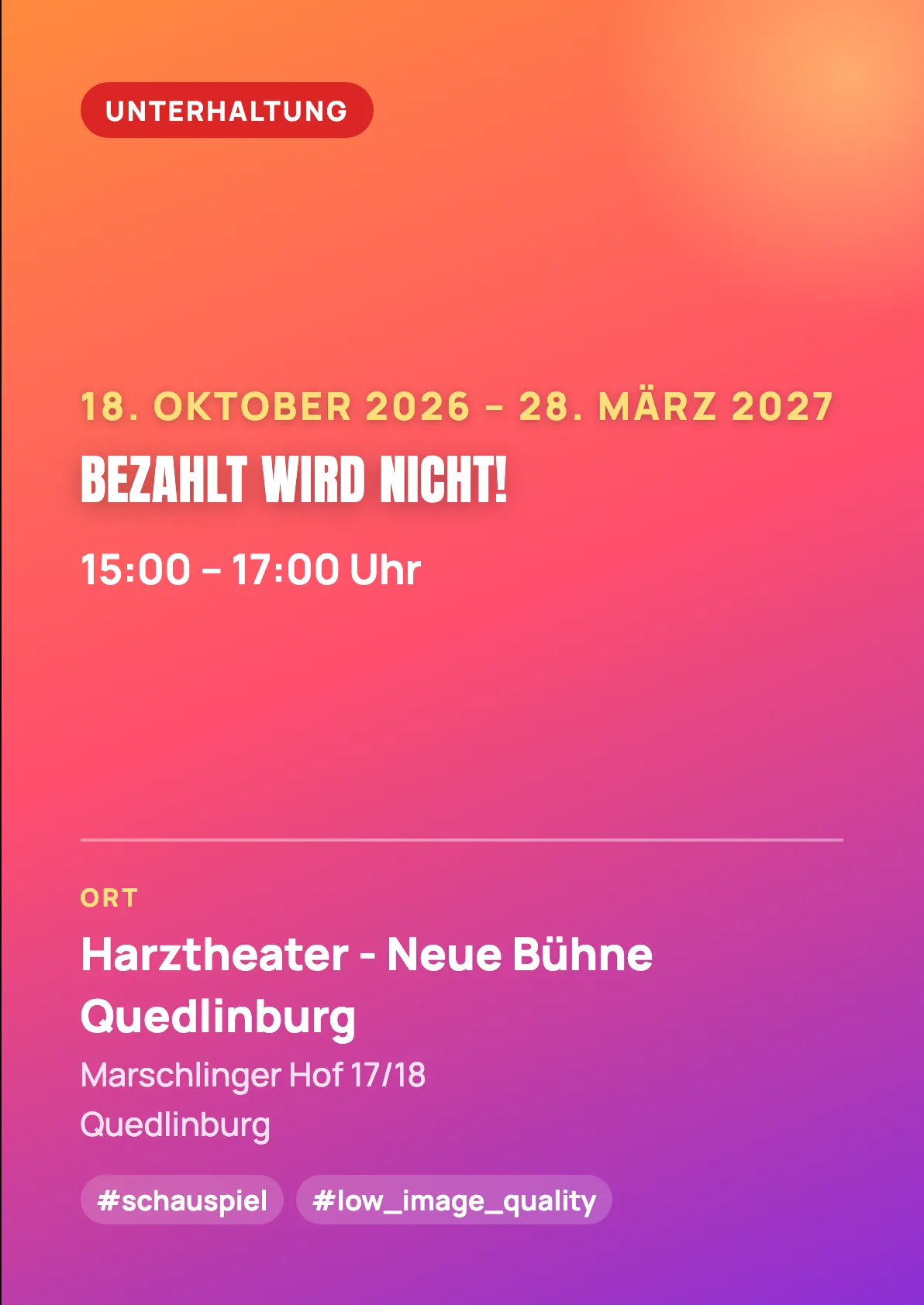 Veranstaltungsflyer