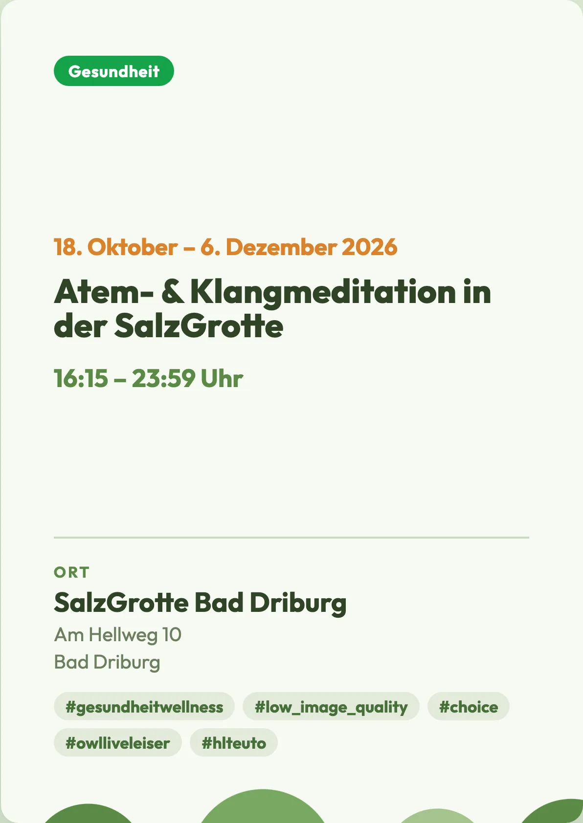 Veranstaltungsflyer