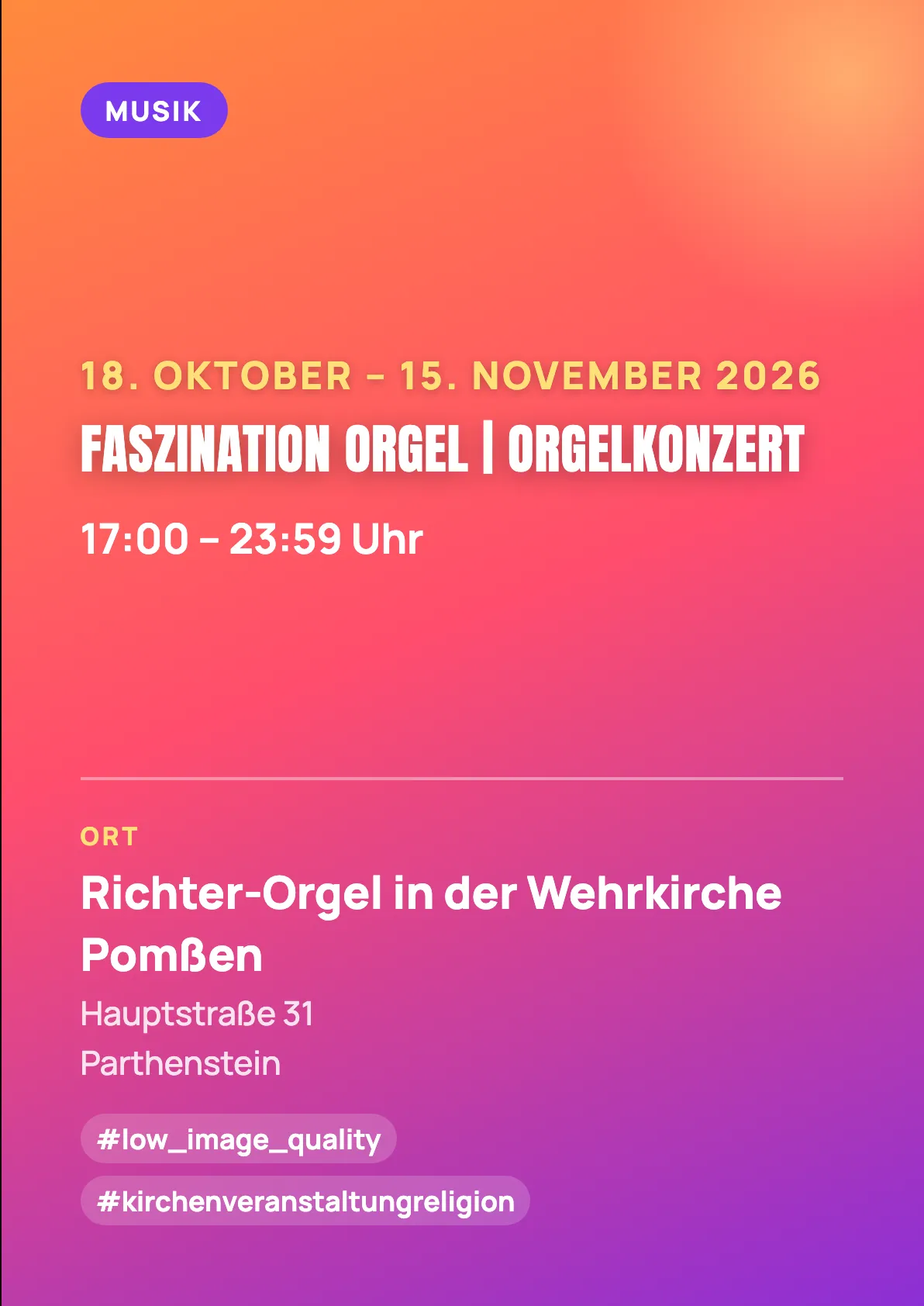Veranstaltungsflyer