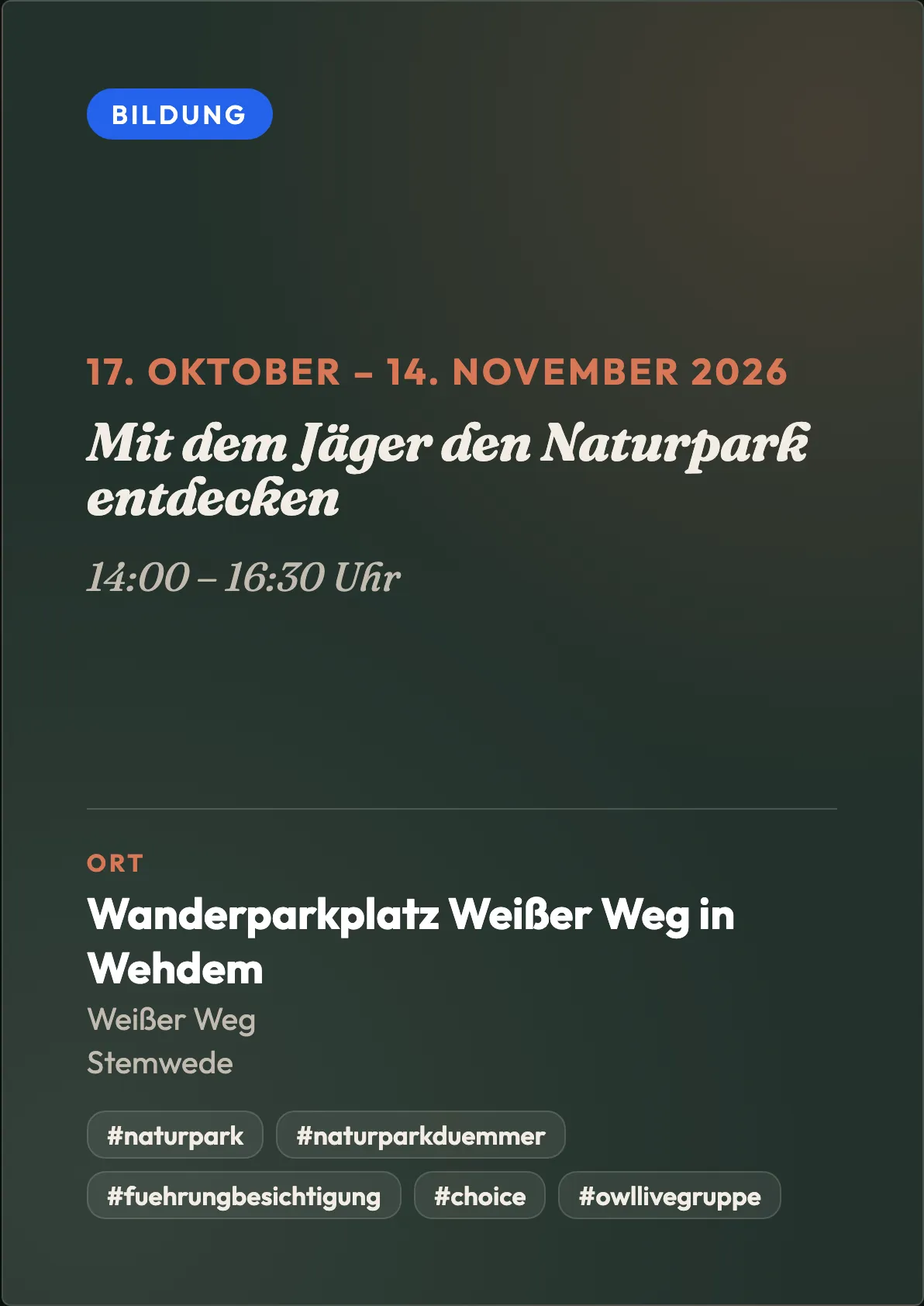 Veranstaltungsflyer