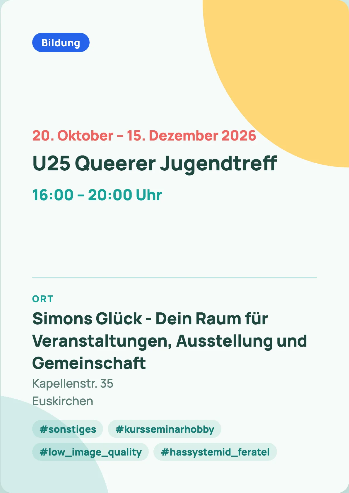 Veranstaltungsflyer
