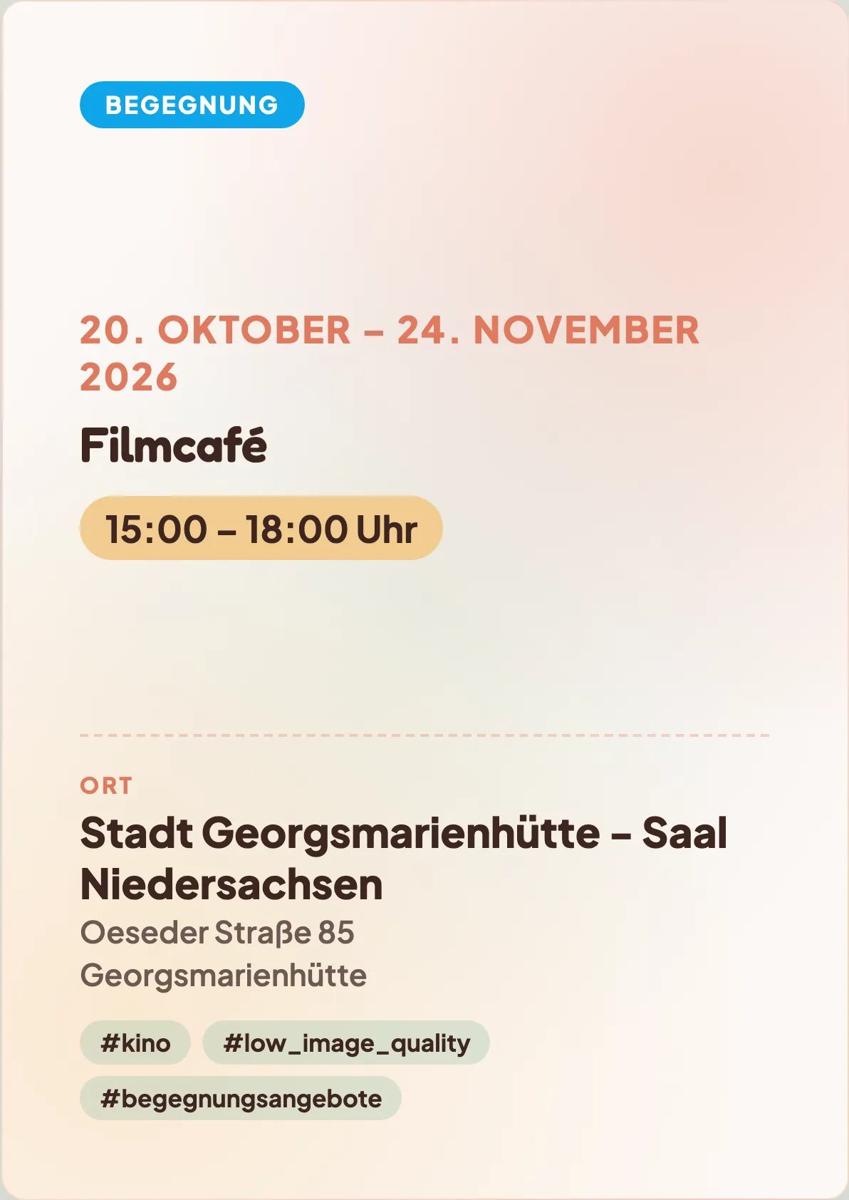 Veranstaltungsflyer