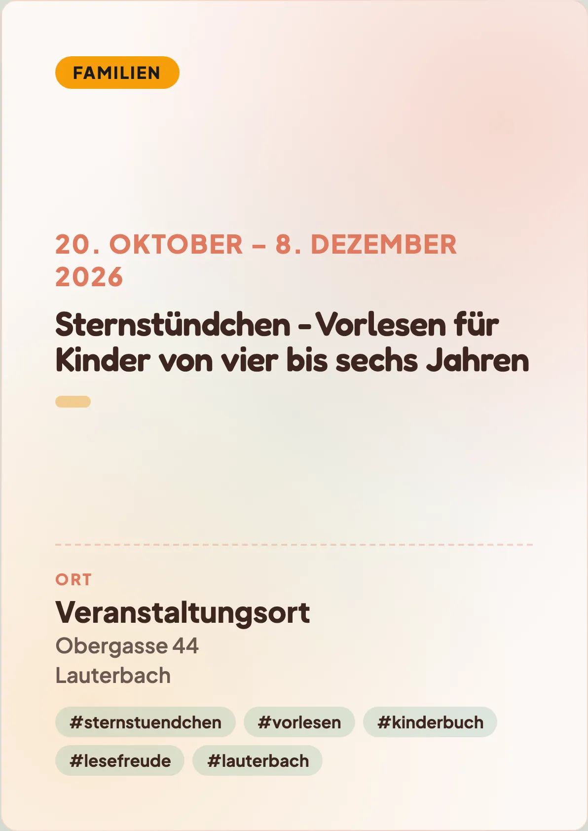 Veranstaltungsflyer