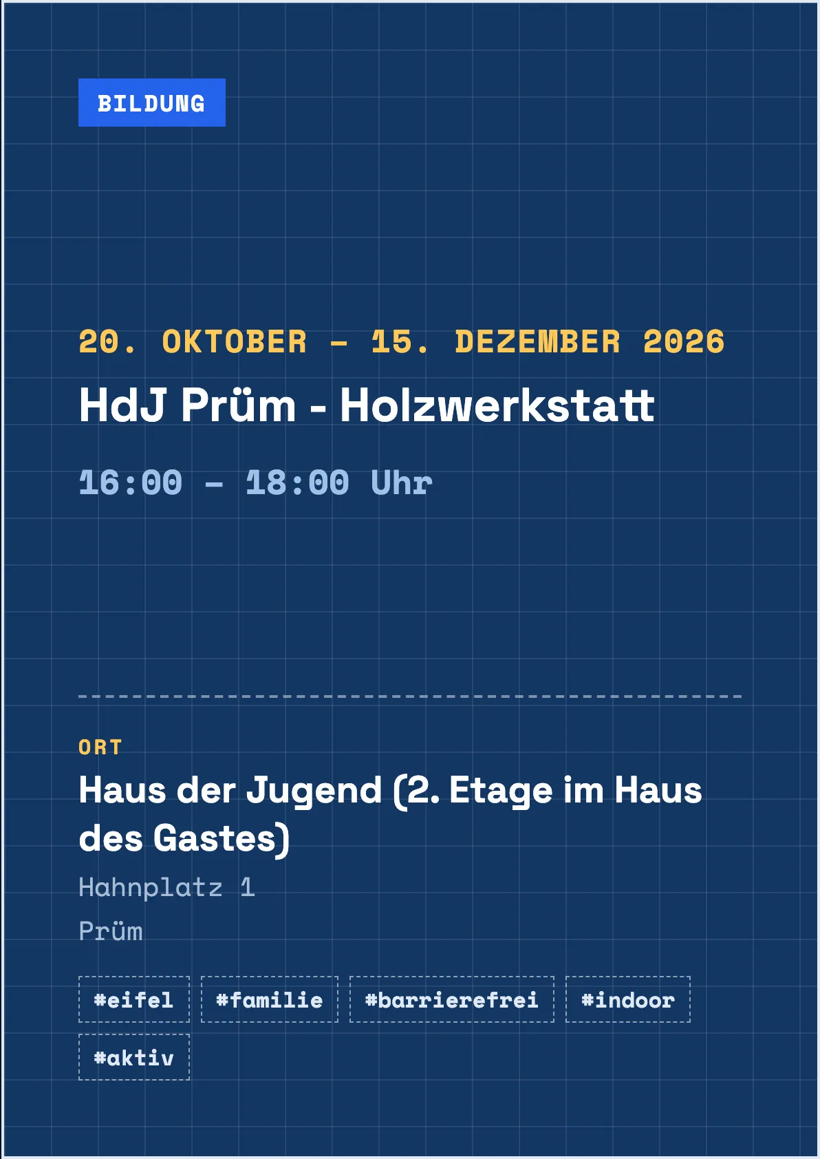 Veranstaltungsflyer