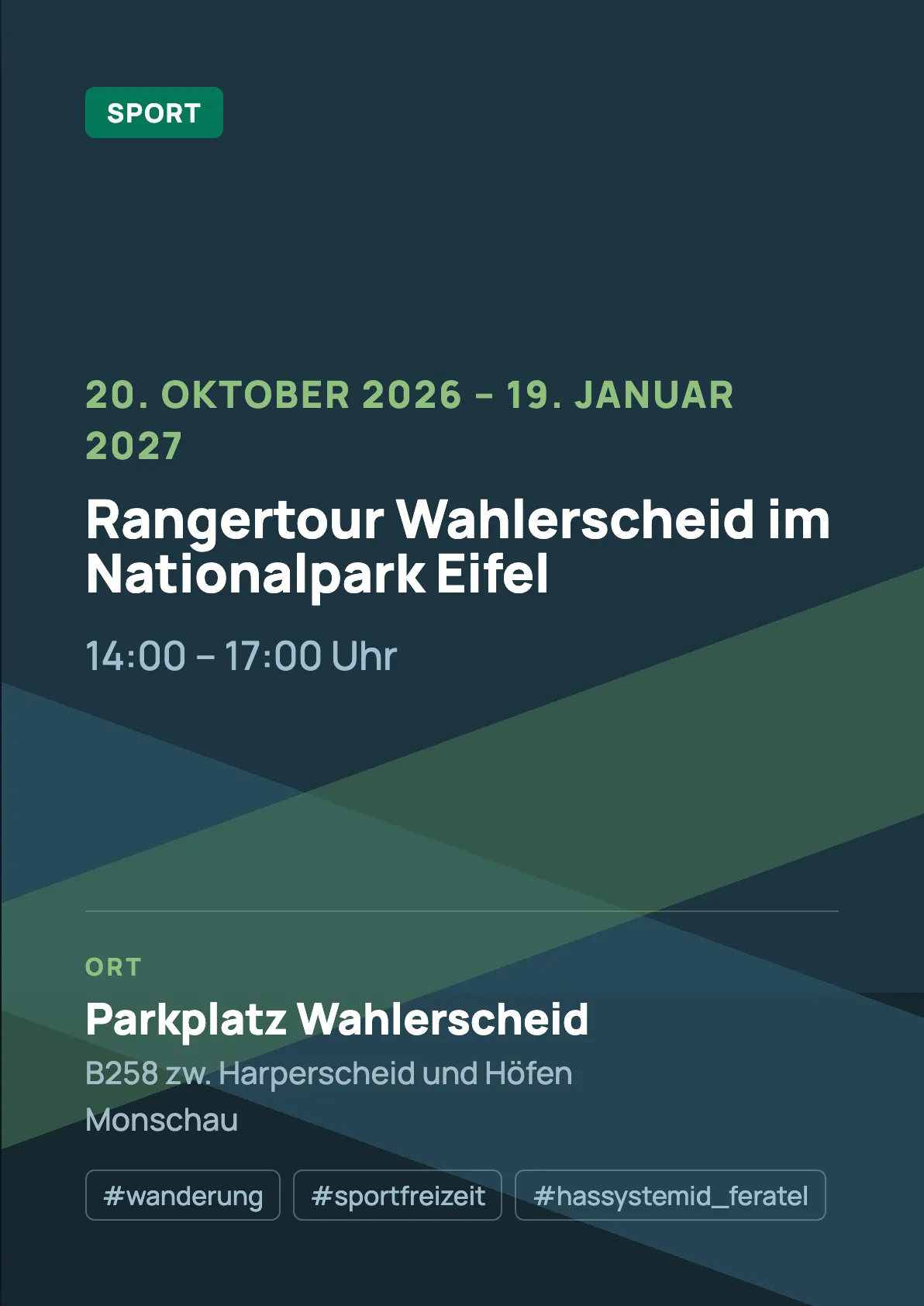 Veranstaltungsflyer