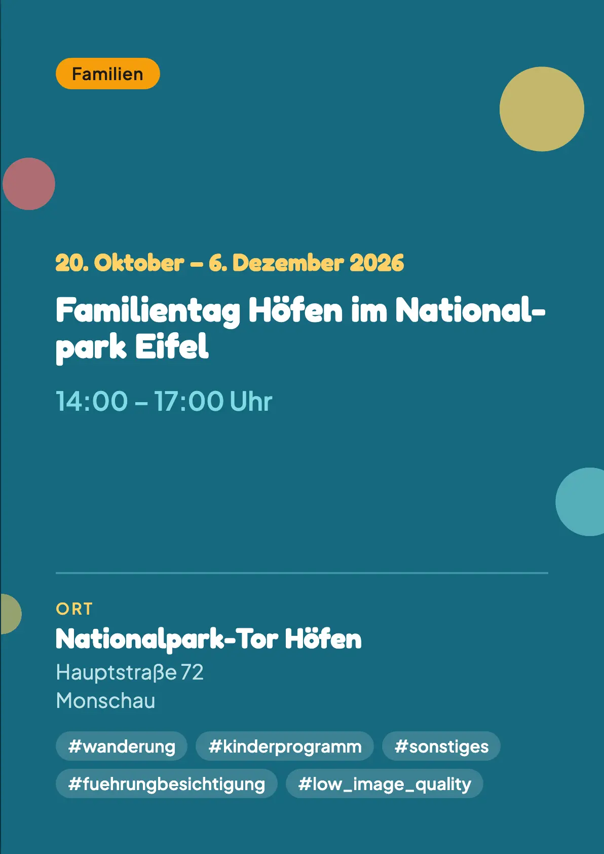 Veranstaltungsflyer