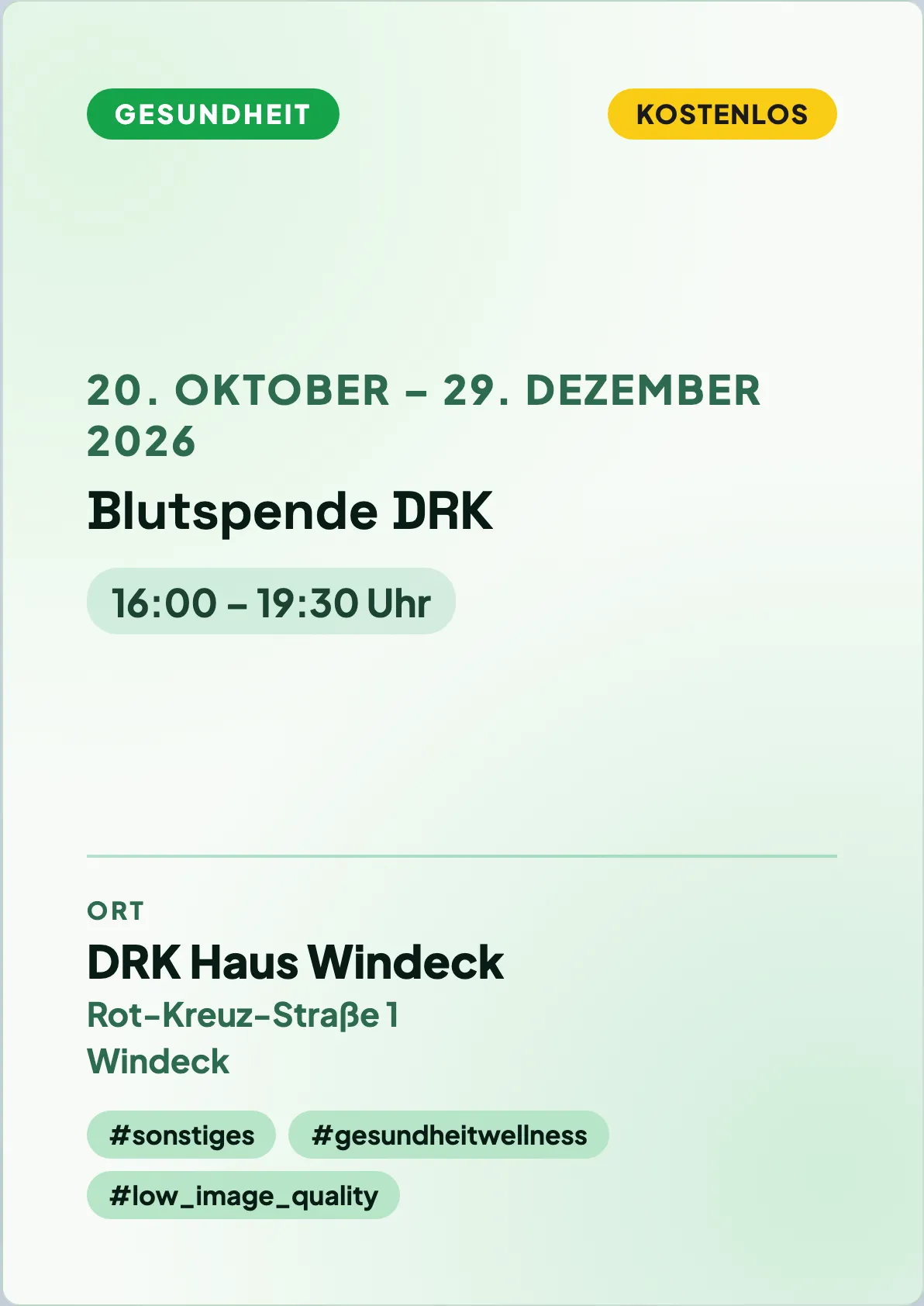 Veranstaltungsflyer