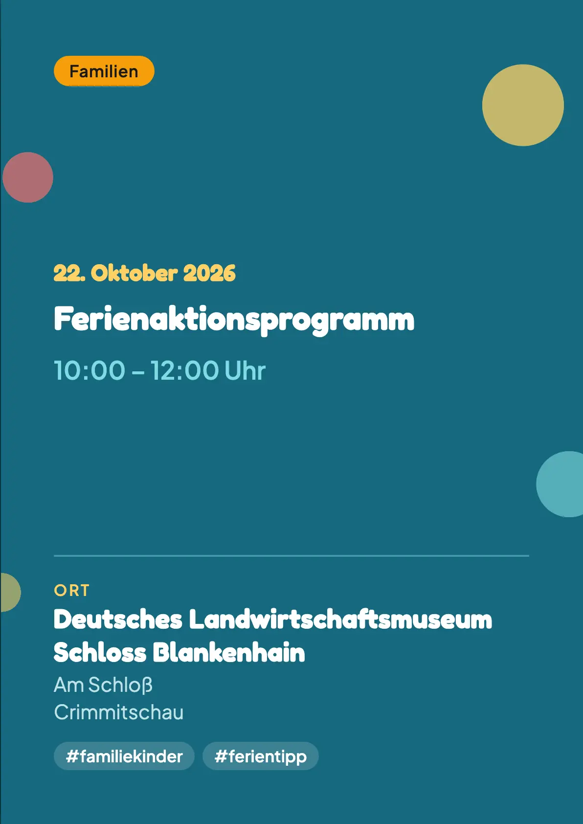 Veranstaltungsflyer