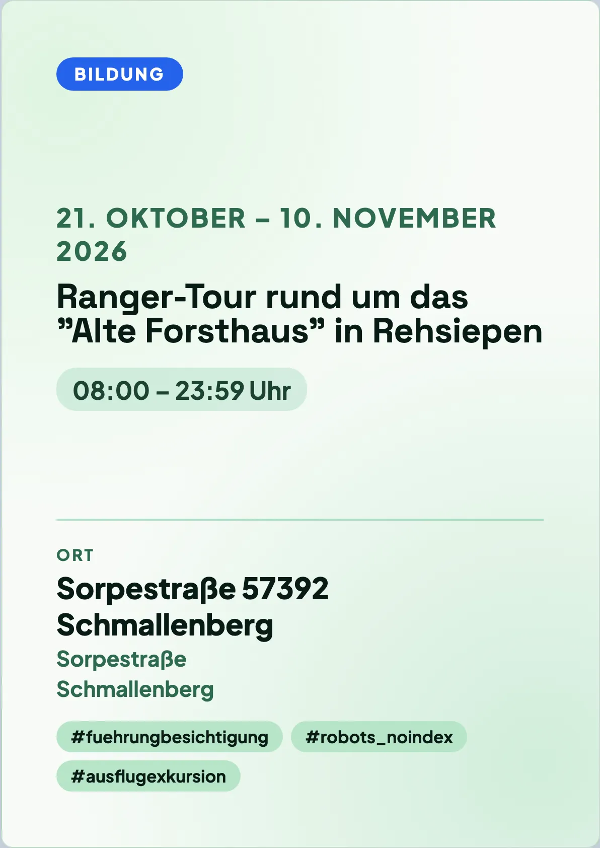 Veranstaltungsflyer