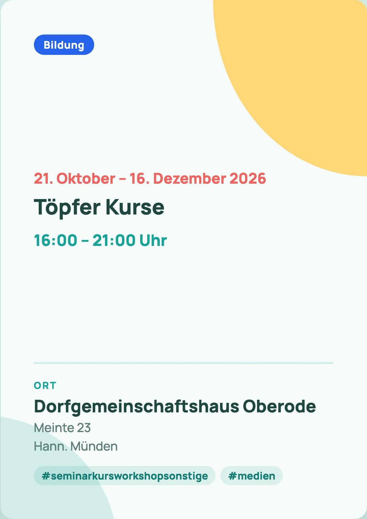 Veranstaltungsflyer