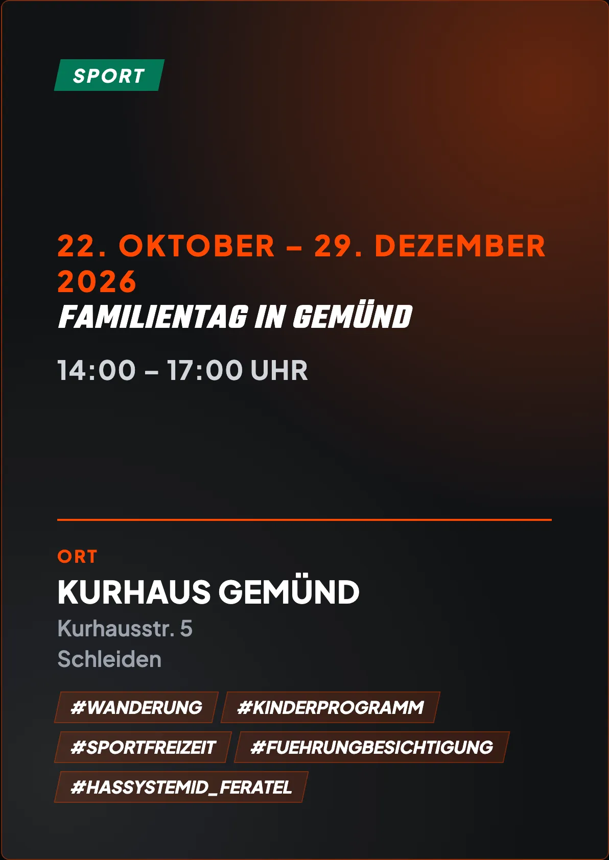 Veranstaltungsflyer
