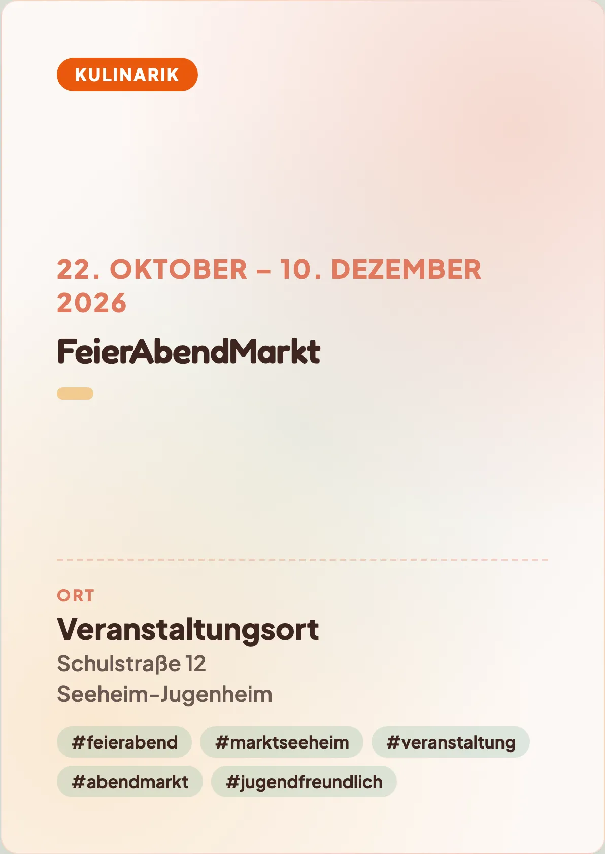 Veranstaltungsflyer