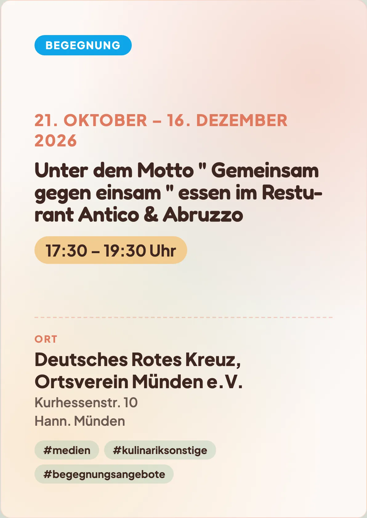 Veranstaltungsflyer