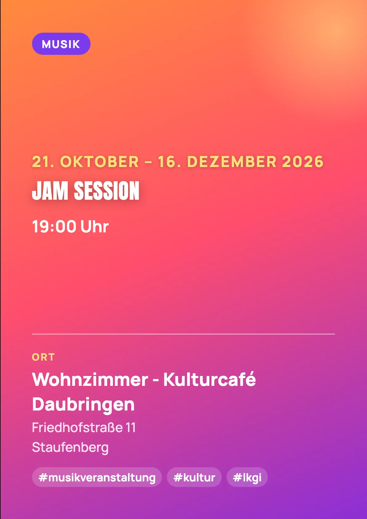 Veranstaltungsflyer