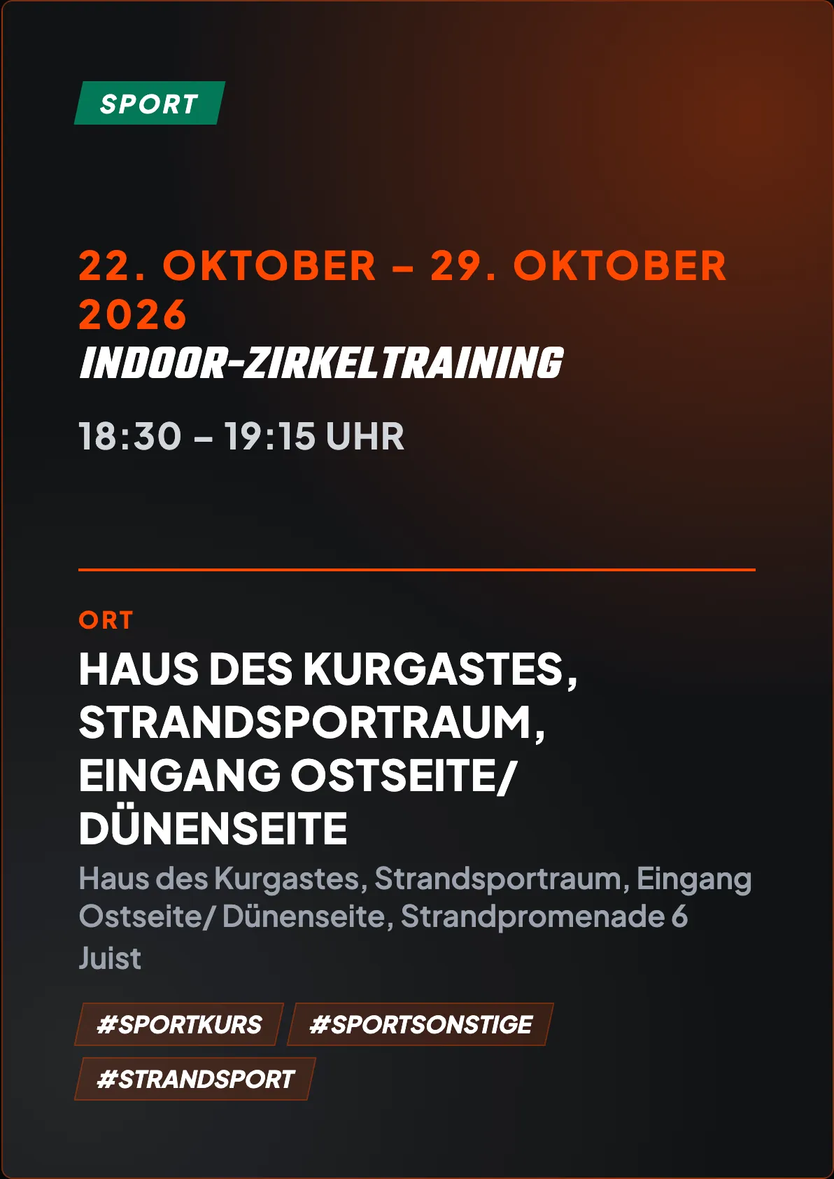 Veranstaltungsflyer
