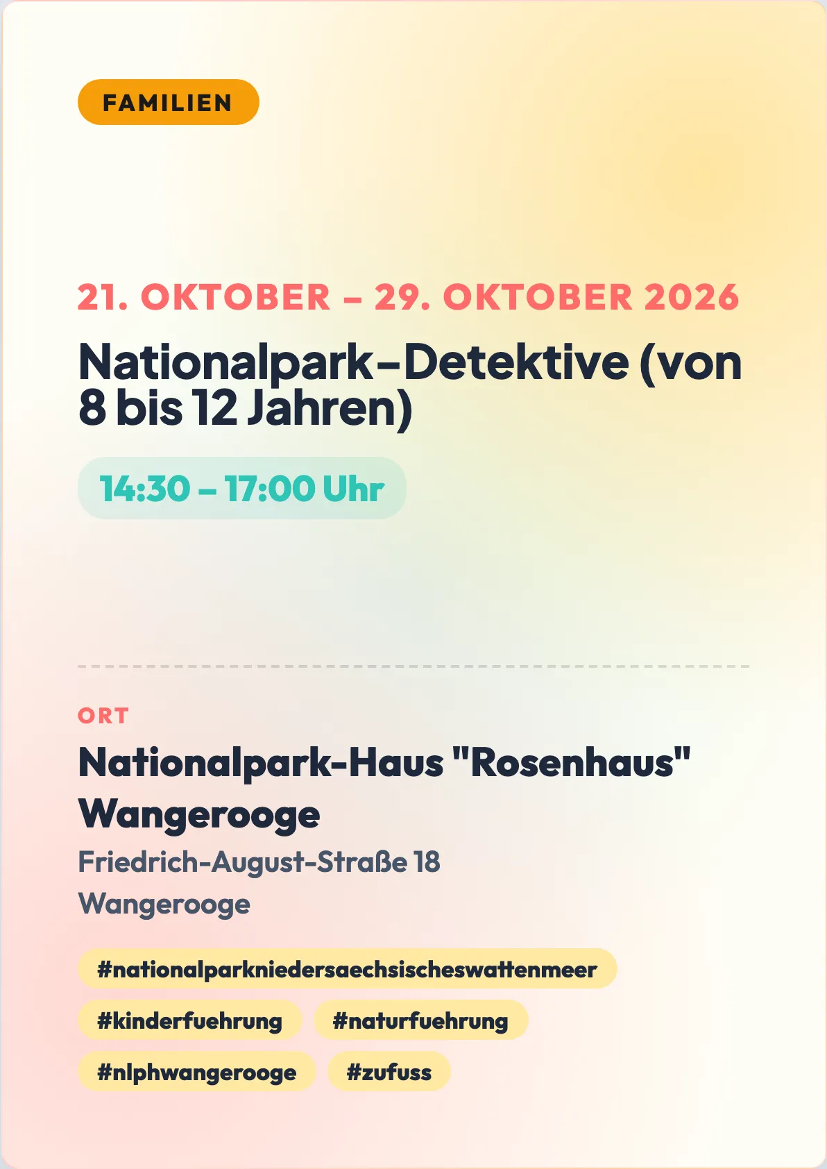 Veranstaltungsflyer