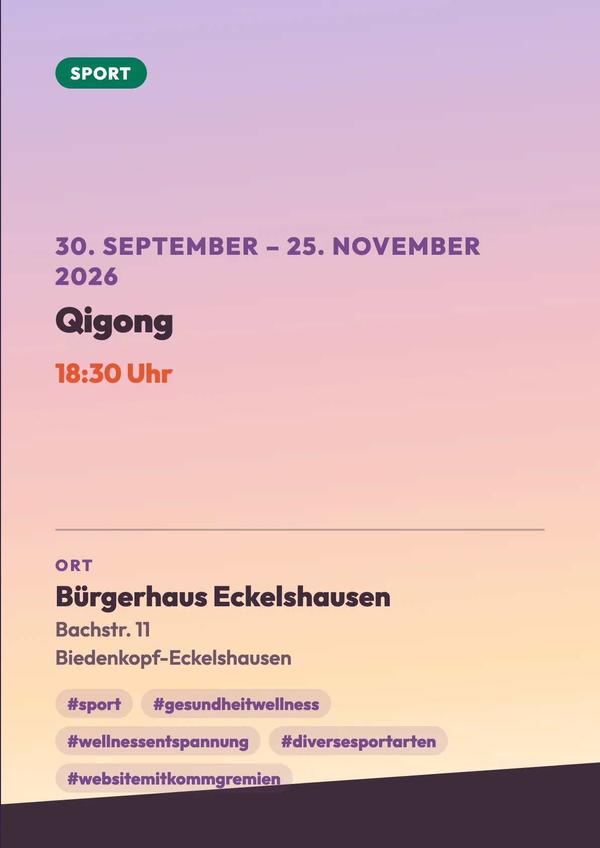 Veranstaltungsflyer