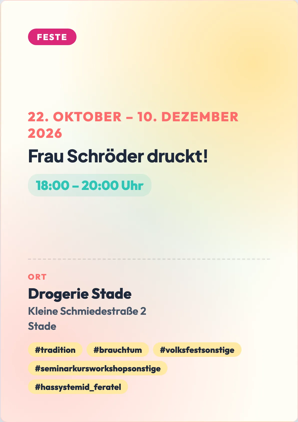Veranstaltungsflyer