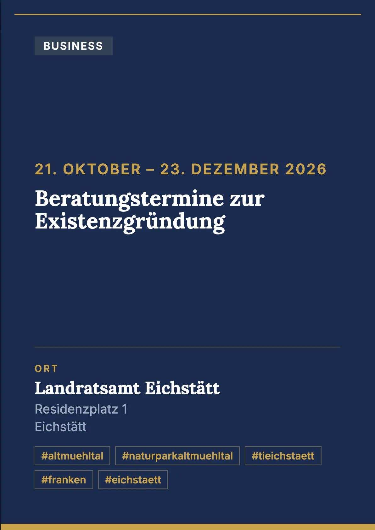 Veranstaltungsflyer