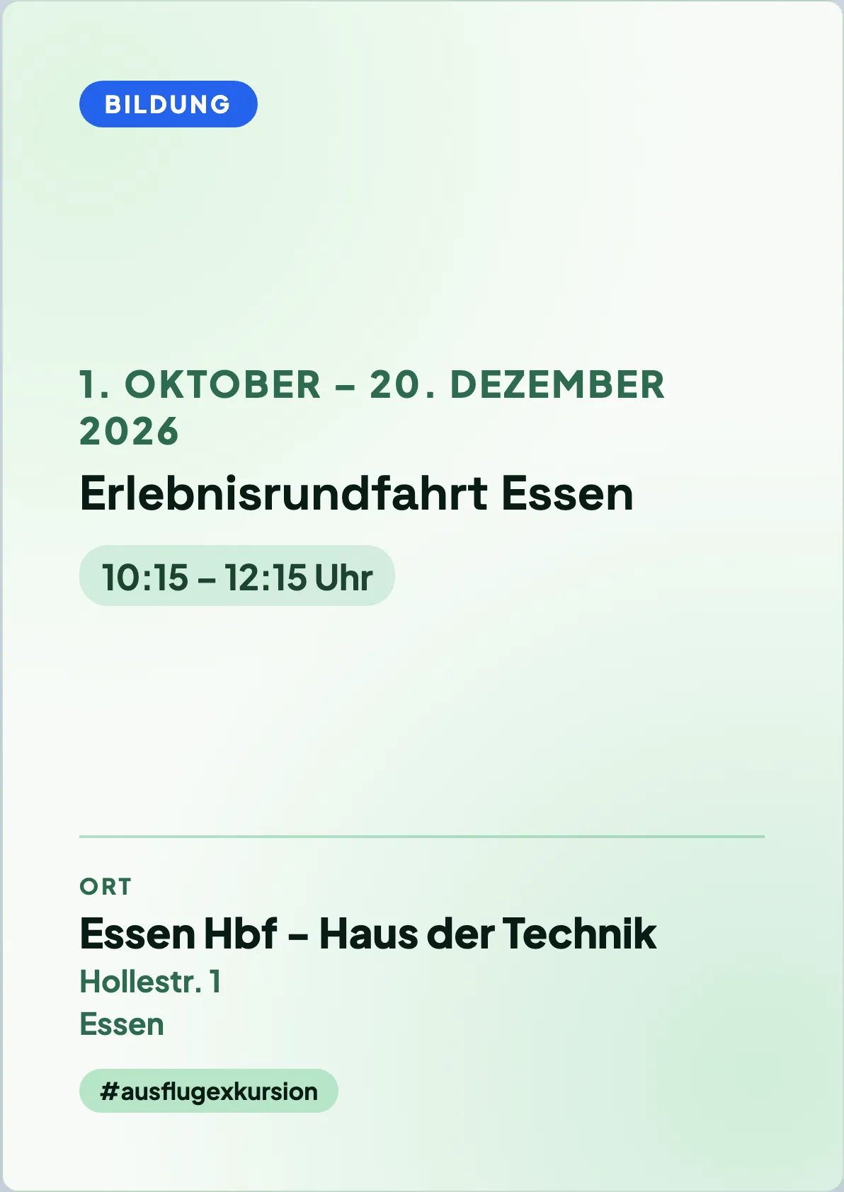 Veranstaltungsflyer