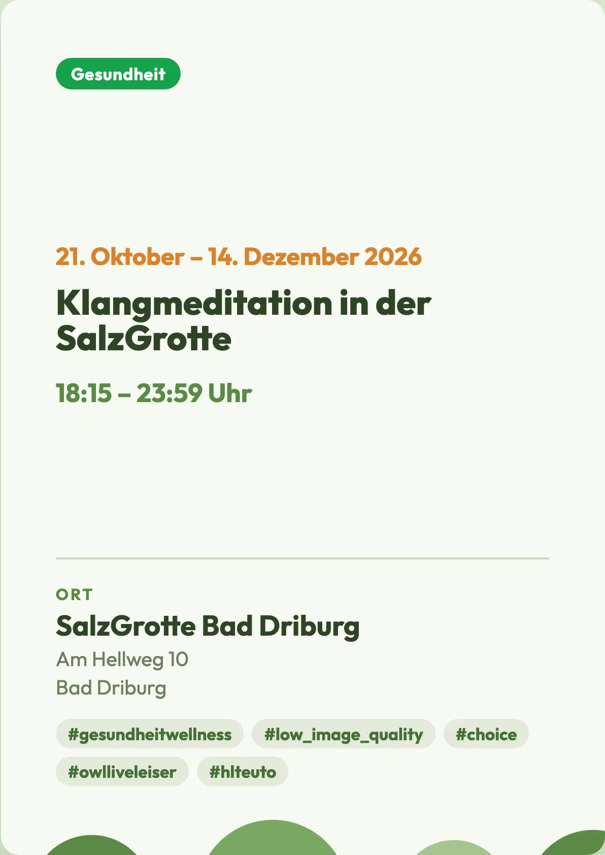 Veranstaltungsflyer