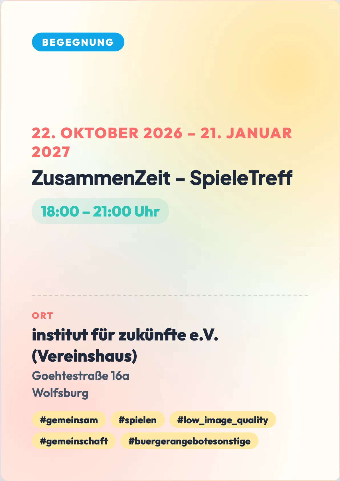 Veranstaltungsflyer