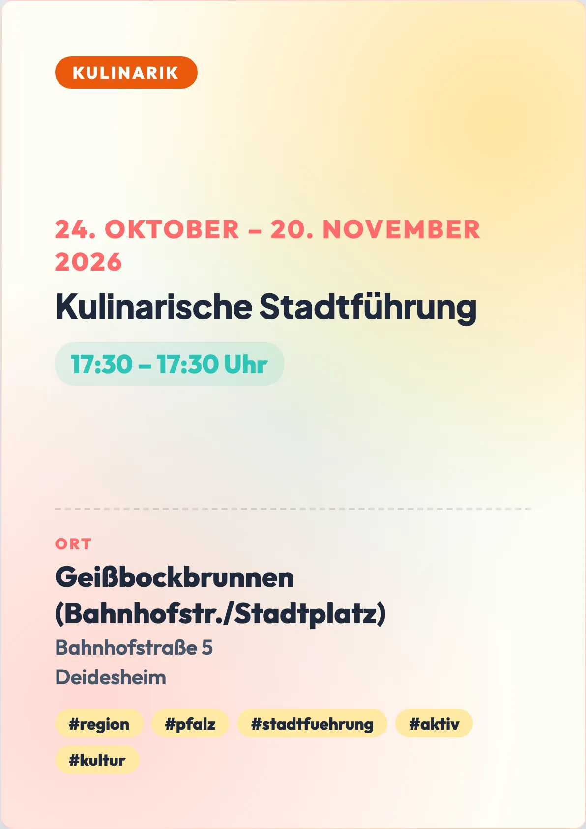 Veranstaltungsflyer