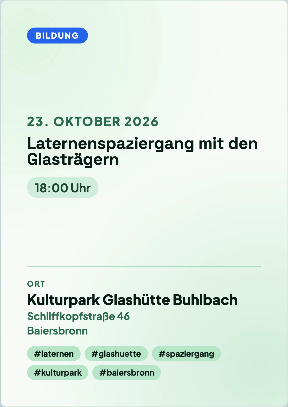 Veranstaltungsflyer