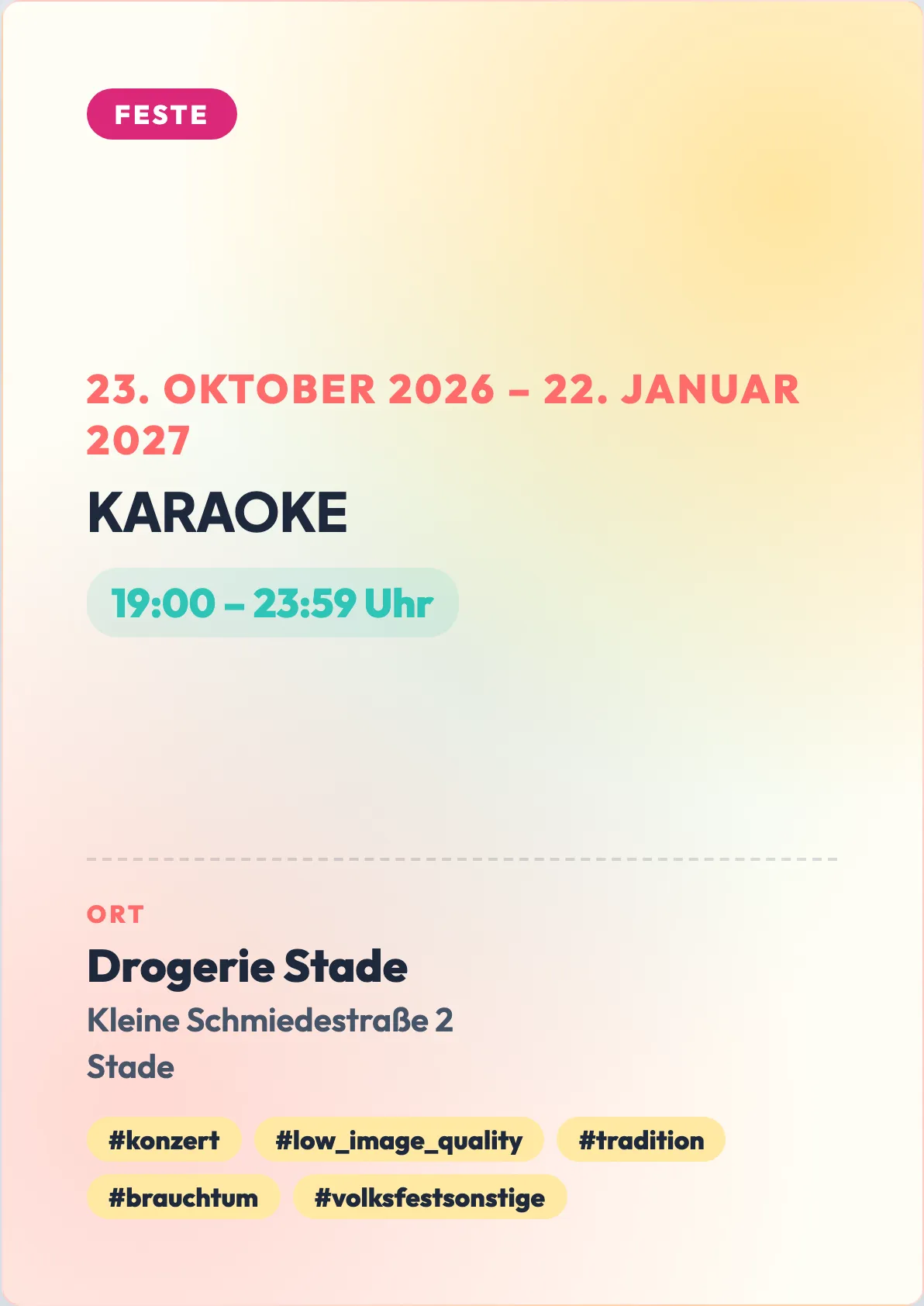Veranstaltungsflyer