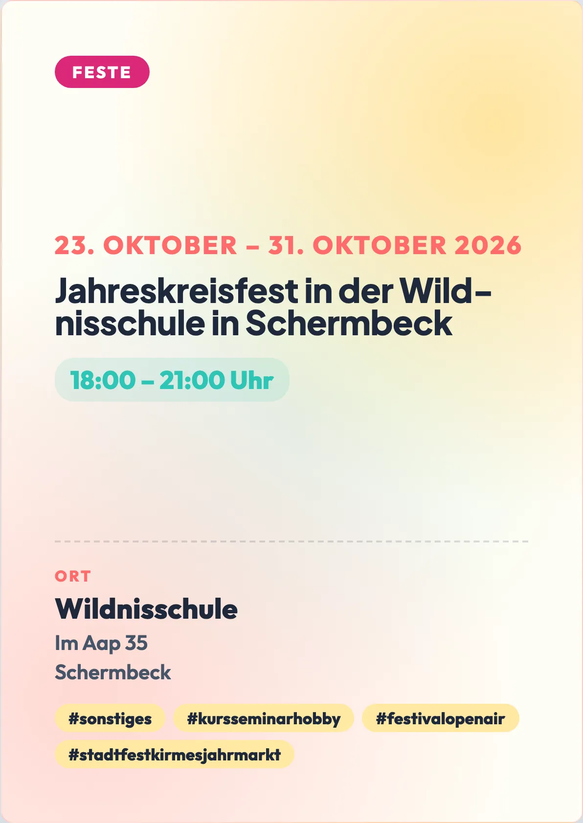 Veranstaltungsflyer
