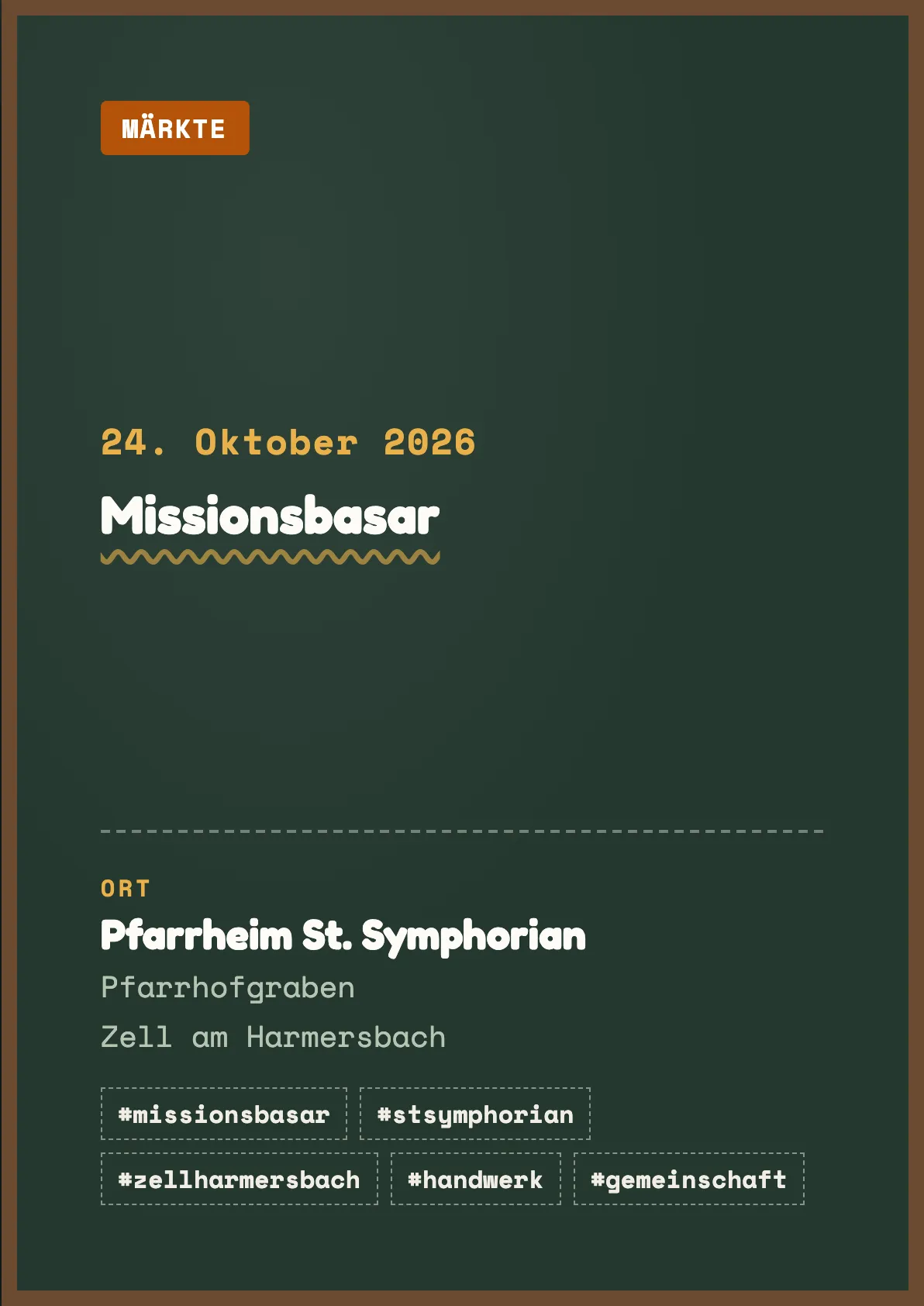 Veranstaltungsflyer